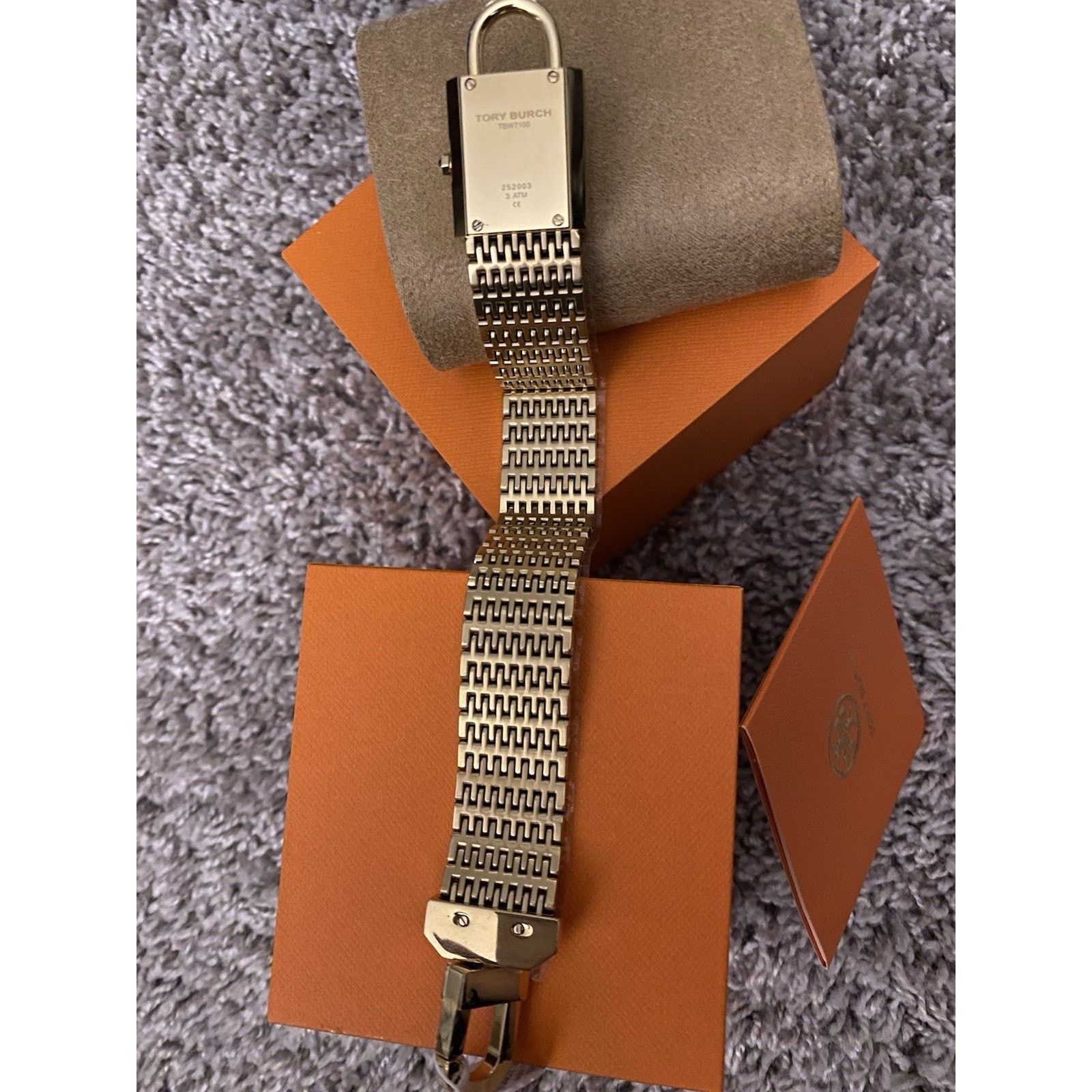 Tory Burch Tory Burch Bracelet Goldstone Watch NIB Size 36 - 8 Thumbnail