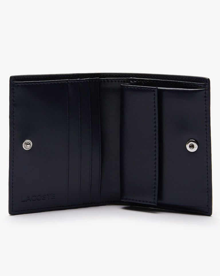 Lacoste Lacoste Black Textured Leather Bifold Wallet Coin Pocket NWT Size ONE SIZE - 2 Thumbnail