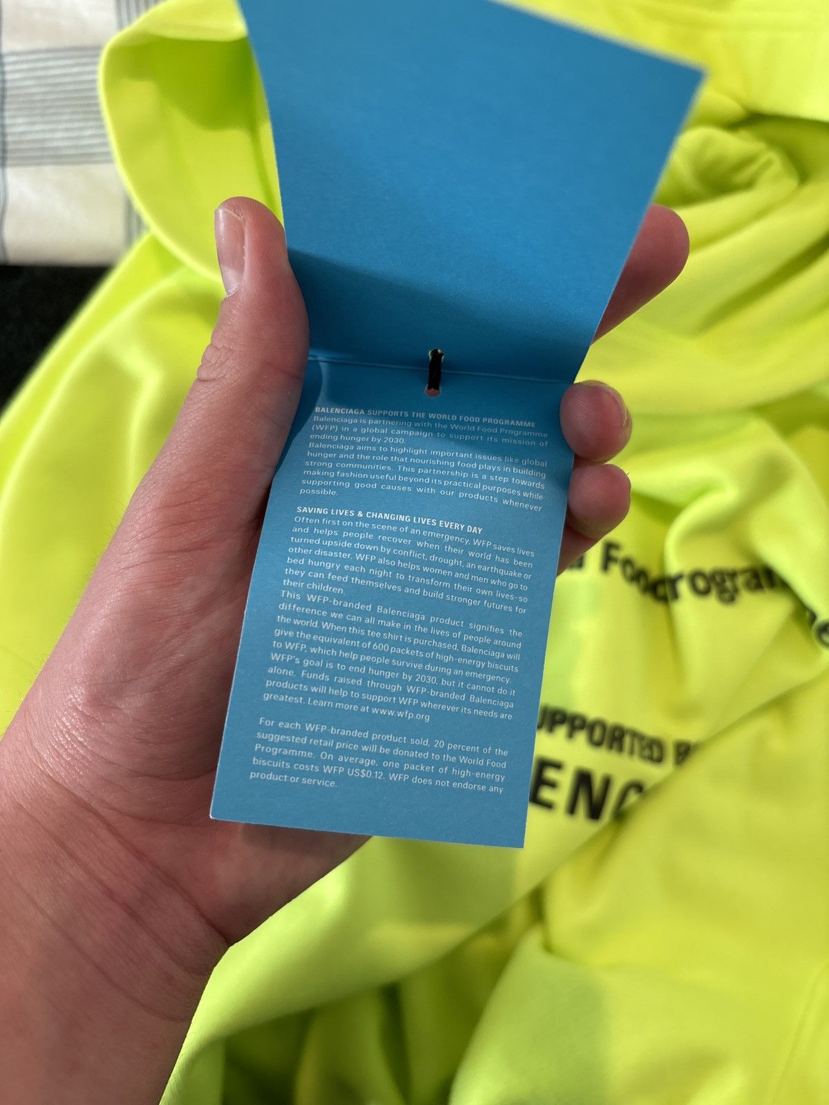 Balenciaga × Designer Balenciaga World Food Programme Hoodie Size US M / EU 48-50 / 2 - 10 Thumbnail