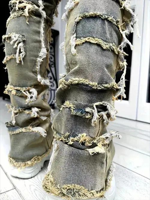 Japanese Brand × Jean Stacked Jeans Size US 32 / EU 48 - 2 Thumbnail