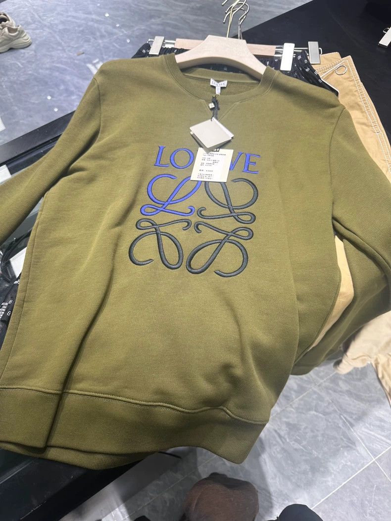 LOEWE Sweater khaki green