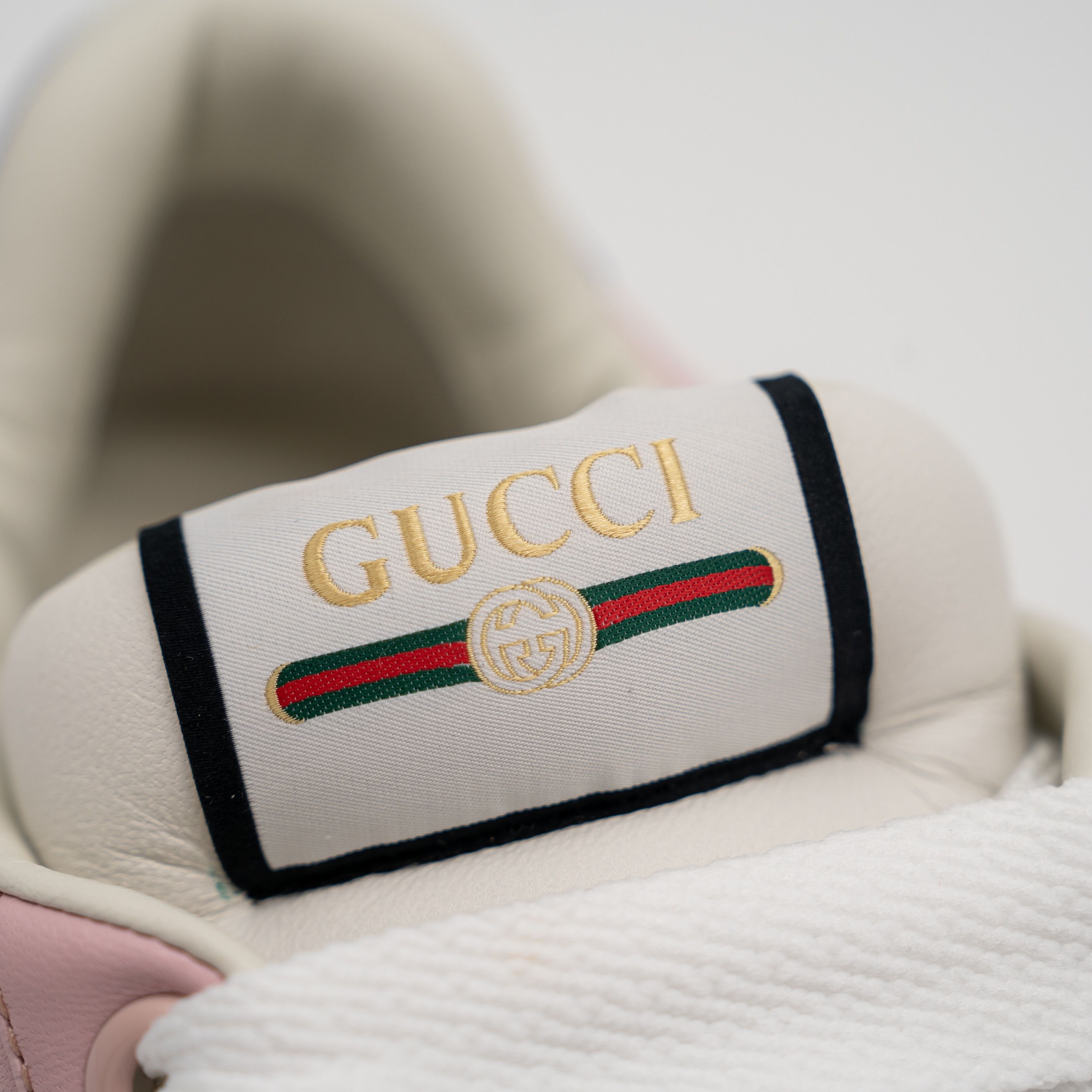 Gucci 7 US Gucci Double Screener Pink Puple Leather Sneakers GG Size US 7 / IT 37 - 10 Thumbnail
