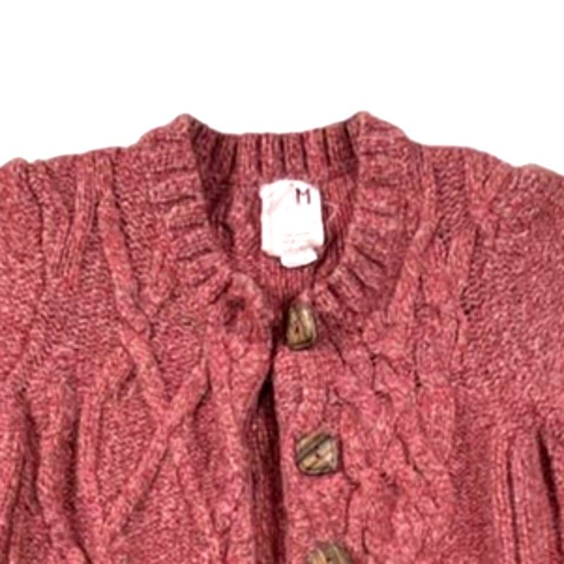 Anthropologie Anthropology Red/Orange Cardigan Sweater | Size M Size M / US 6-8 / IT 42-44 - 5 Thumbnail