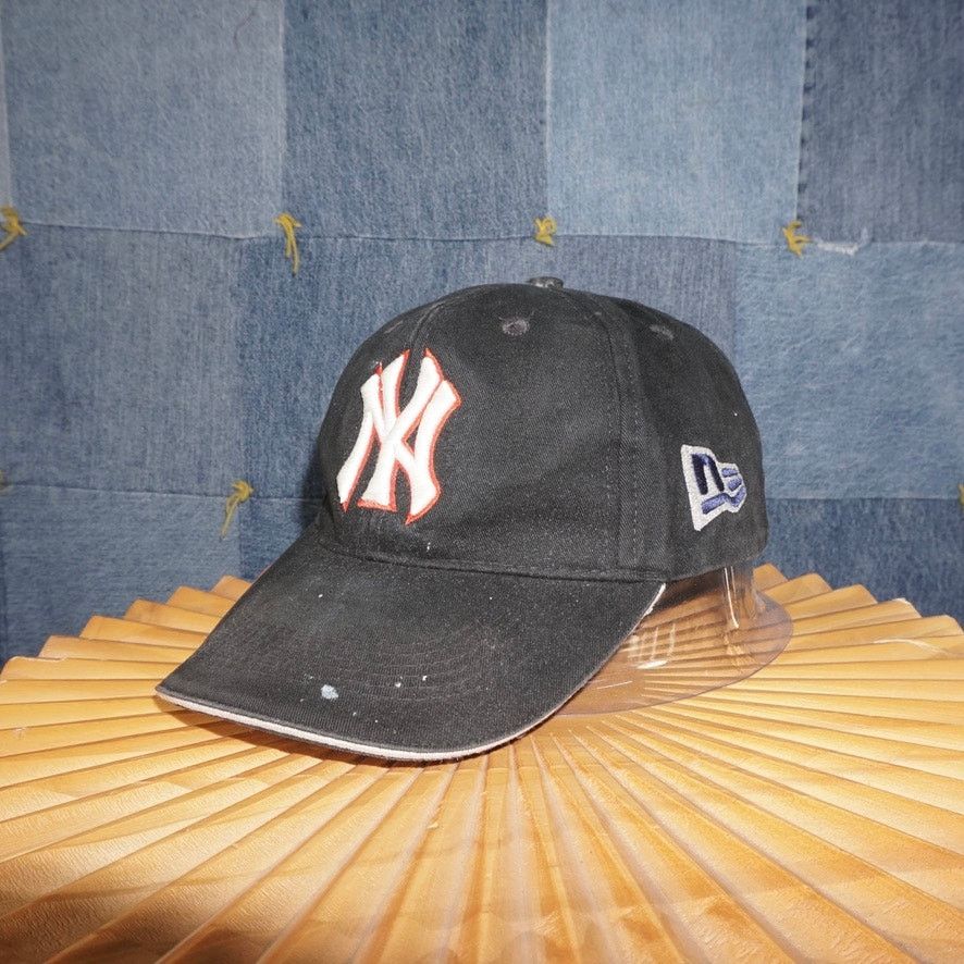 MLB OSFA - Vintage Y2K New York Yankees NY mlb painted 2000s hat Size ONE SIZE - 2 Thumbnail