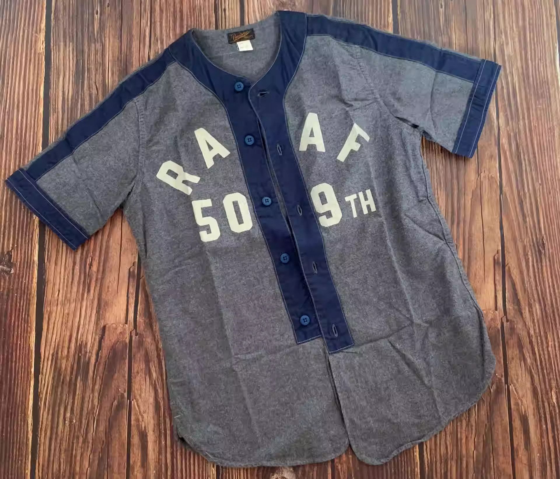freewheelers sand colored baseball shirt