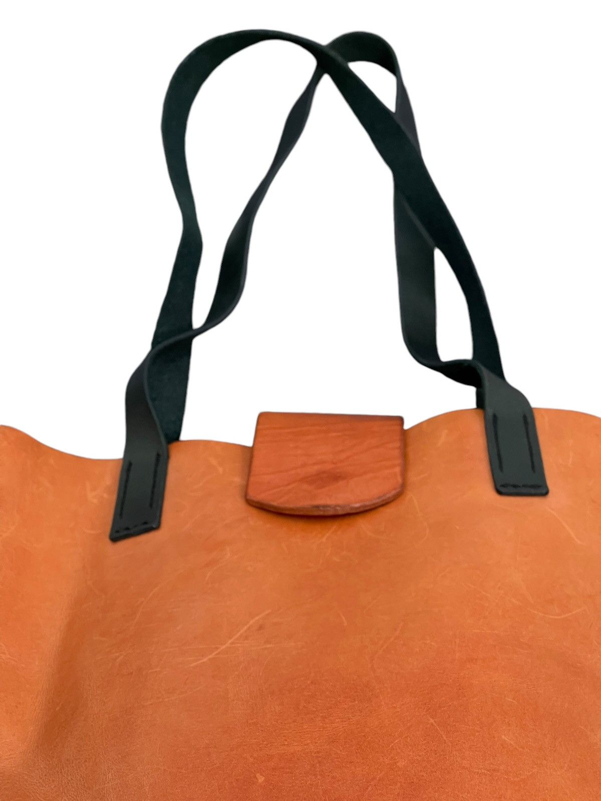 Leather Full Leather Unknown Handmade Japan Tote Shoulder Bag 4🟩 Size ONE SIZE - 10 Thumbnail