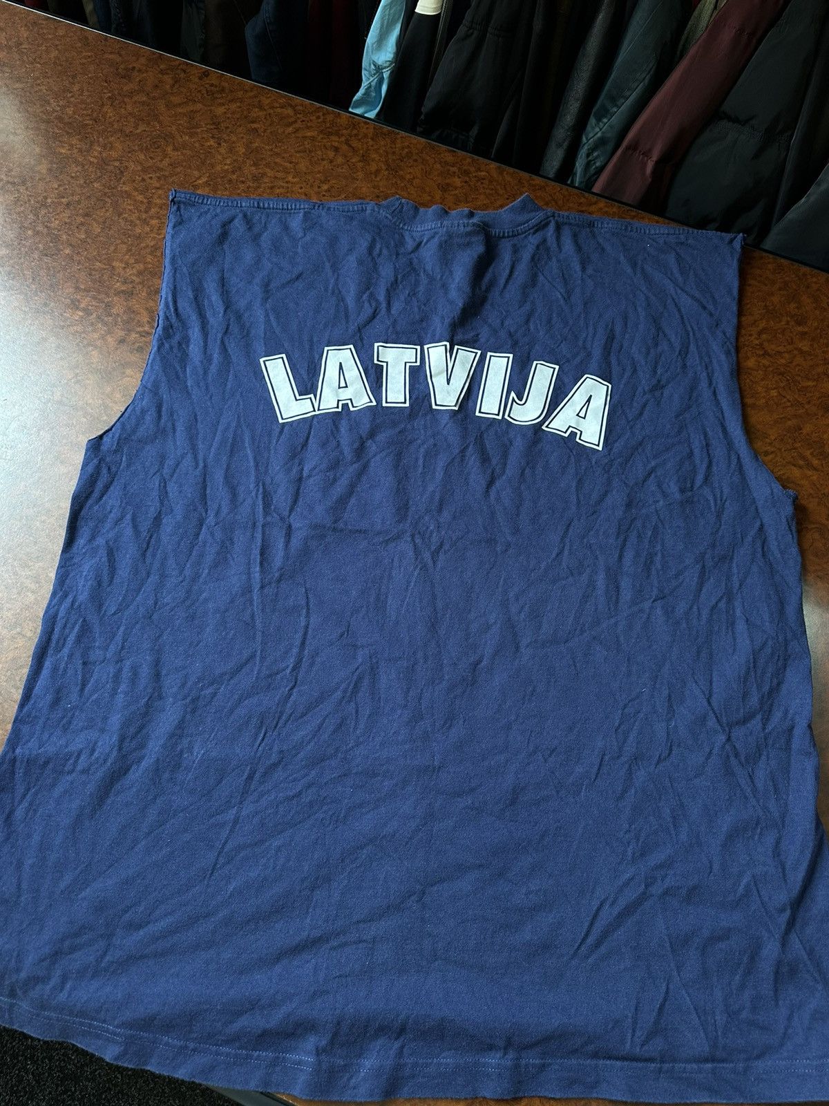 Nike × Vintage 90s NIKE LATVIJA SHIRT VEST TEE BOXY BAGGY OLYMPIC JERSEY Size US XXL / EU 58 / 5 - 5 Thumbnail