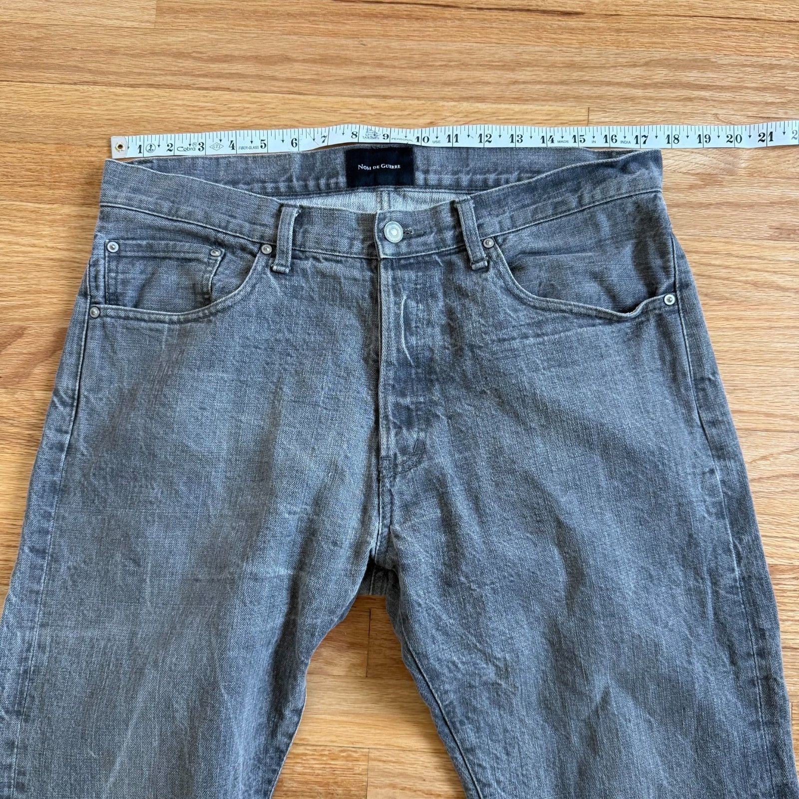 Nom De Guerre Nom De Guerre Japan CFJW09-5 Grey Denim 36/34 Size US 36 / EU 52 - 6 Thumbnail