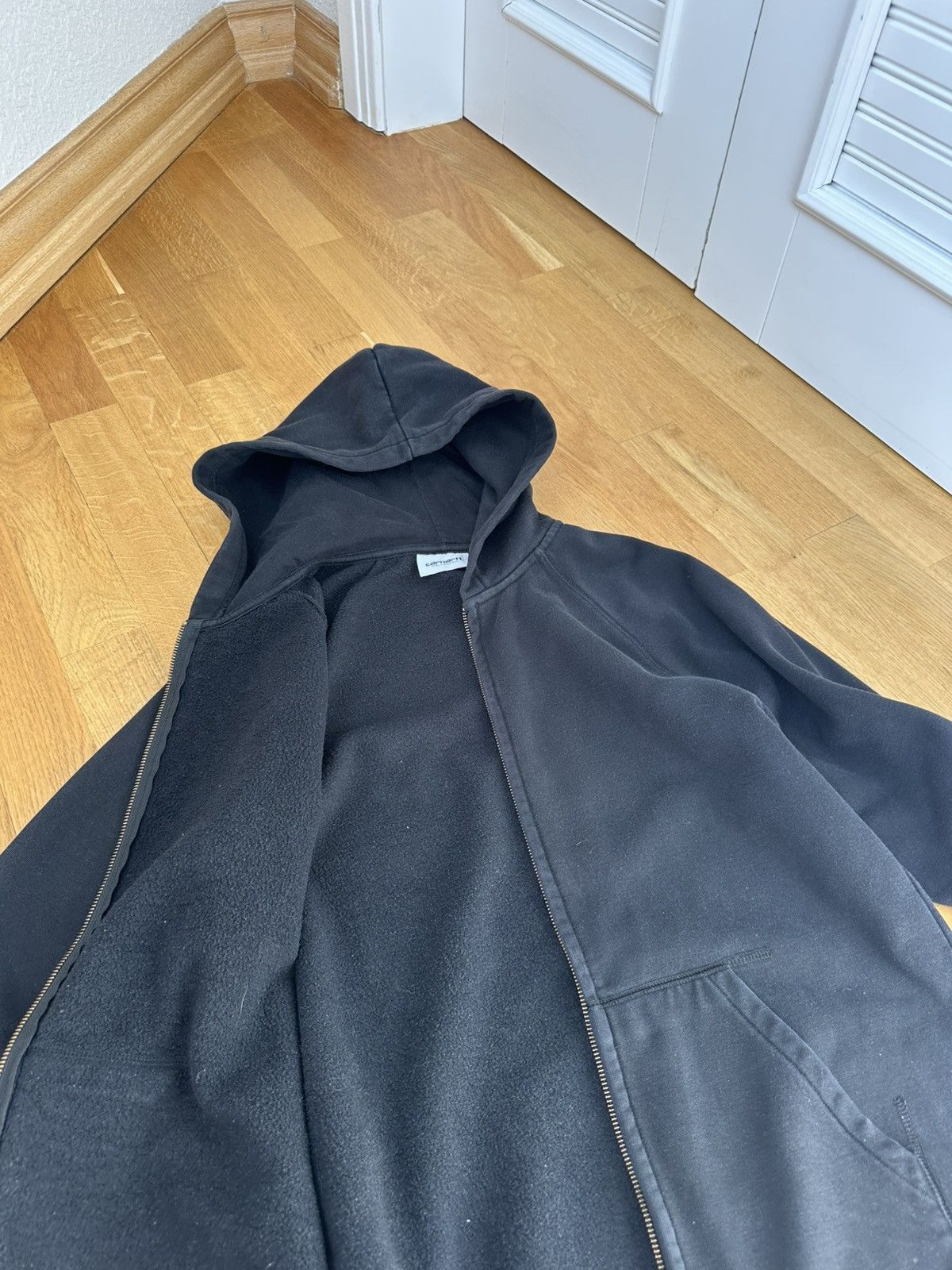 Carhartt Carhartt Hooded Chase Zip Jacket Embroidered Logo Black Size US M / EU 48-50 / 2 - 9 Thumbnail
