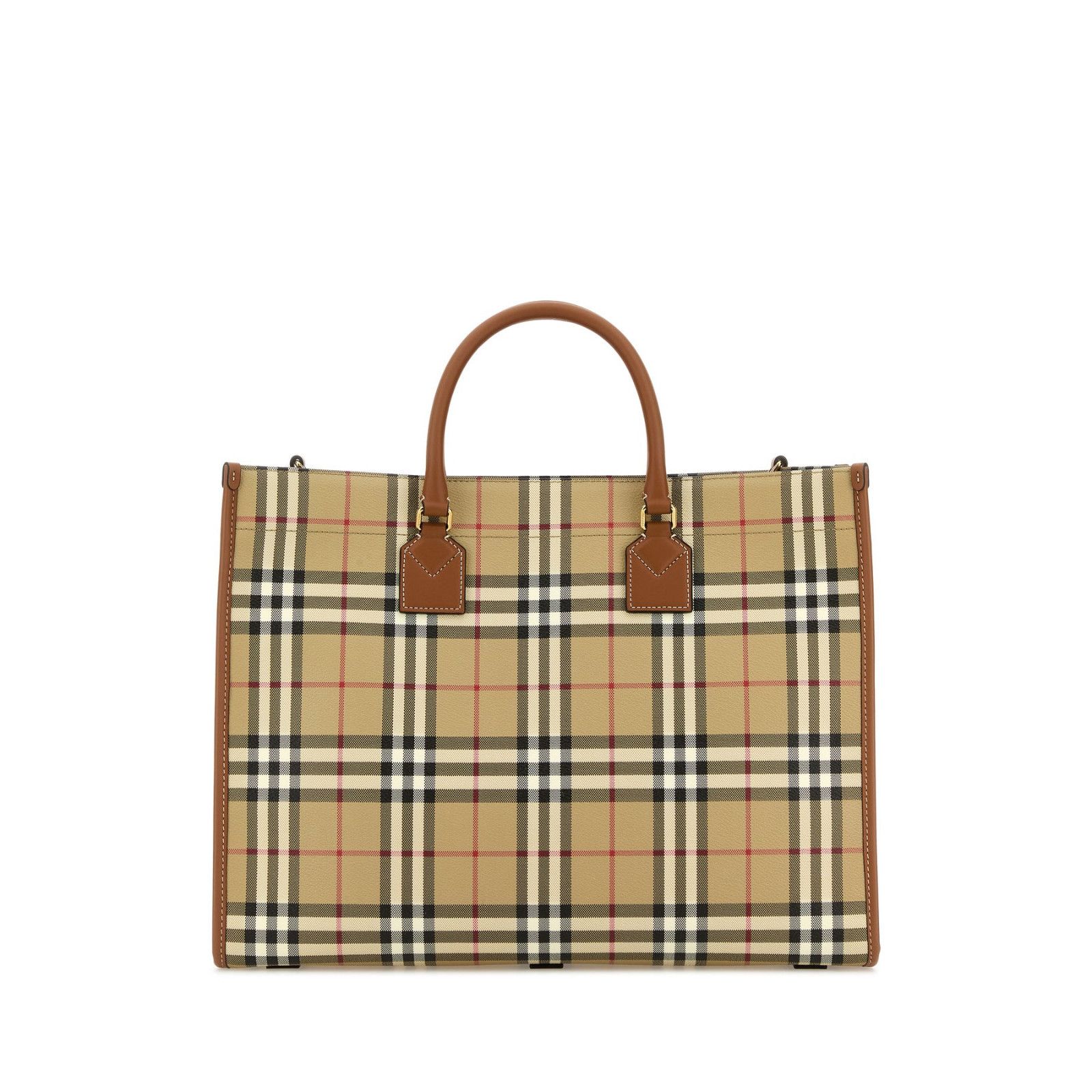 Burberry BURBERRY Beige Freya Medium Tote Bag New & Authentic Size ONE SIZE - 3 Thumbnail