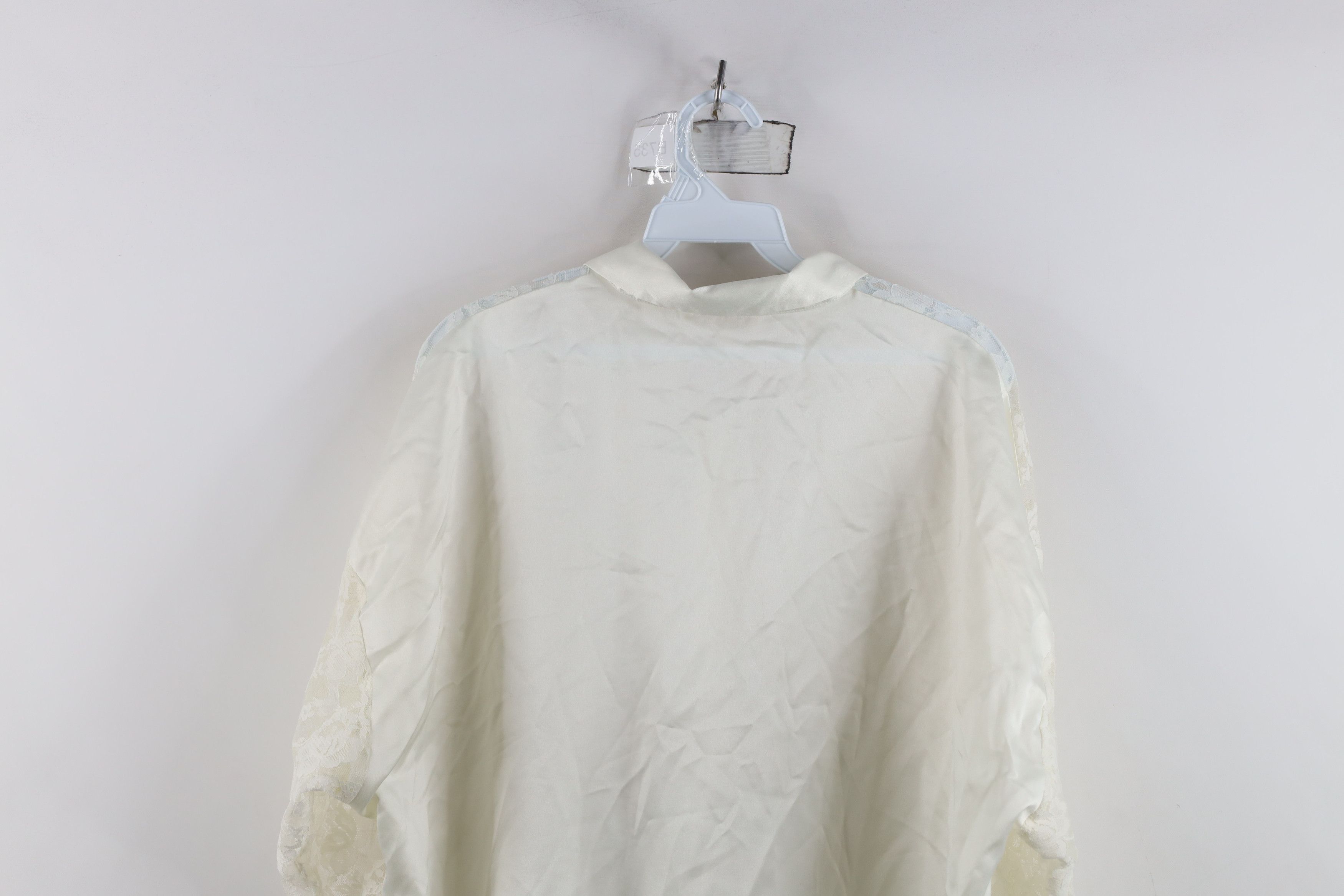Victoria's Secret Vintage 90s Victoria's Secret Lace Button Night Sleep Shirt Size M / US 6-8 / IT 42-44 - 12 Thumbnail