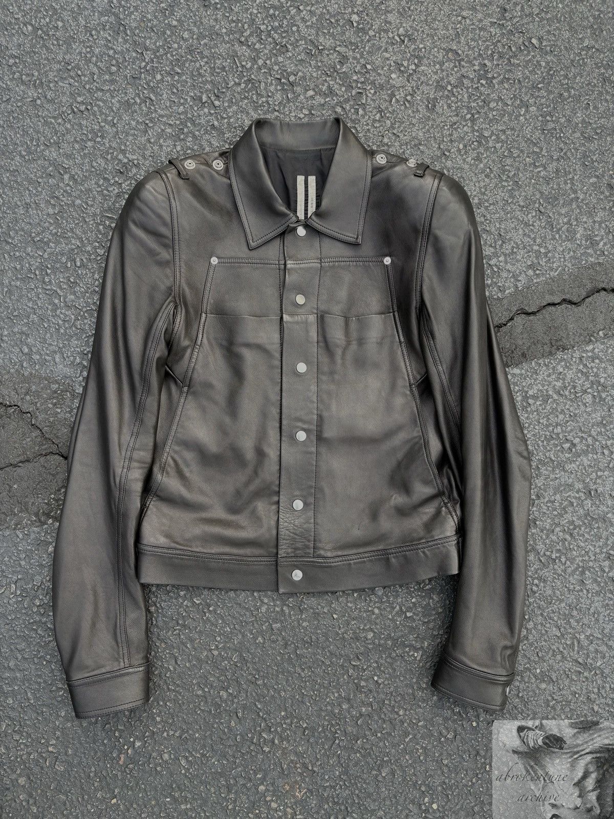 ジャケット・アウター rickowens TECUATL leather jacket Buy Rick Owens Tecuatl Lamb Leather Jacket Online at Groupie