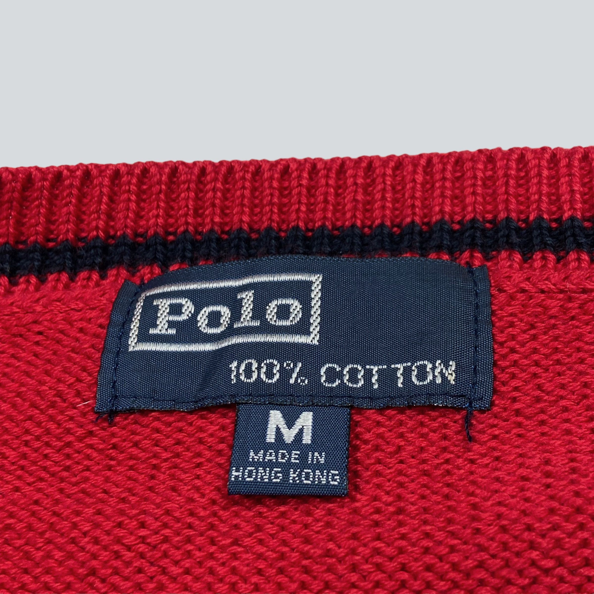 Ralph Lauren × Vintage RALPH LAUREN VEST ARCHIVE 90s KNITTED IN HONG-KONG - № 1106 Size US M / EU 48-50 / 2 - 5 Thumbnail
