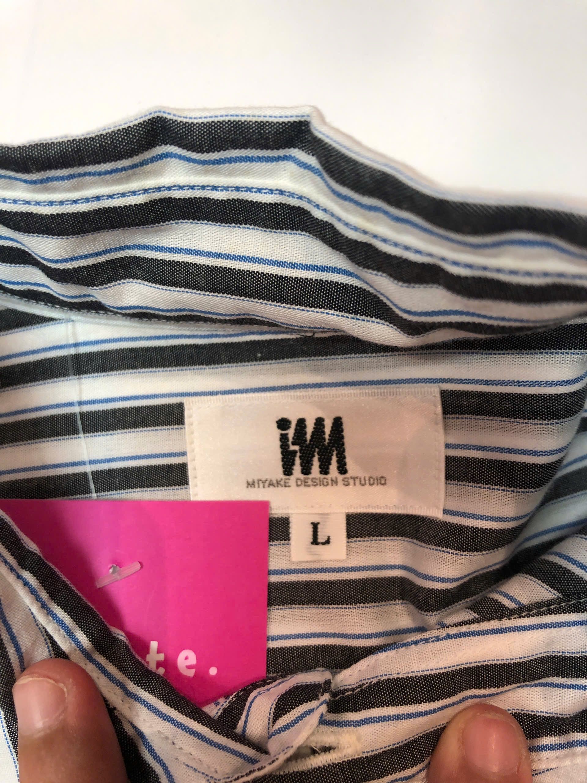 Issey Miyake Striped short-sleeve button-up shirt Size US L / EU 52-54 / 3 - 2 Thumbnail