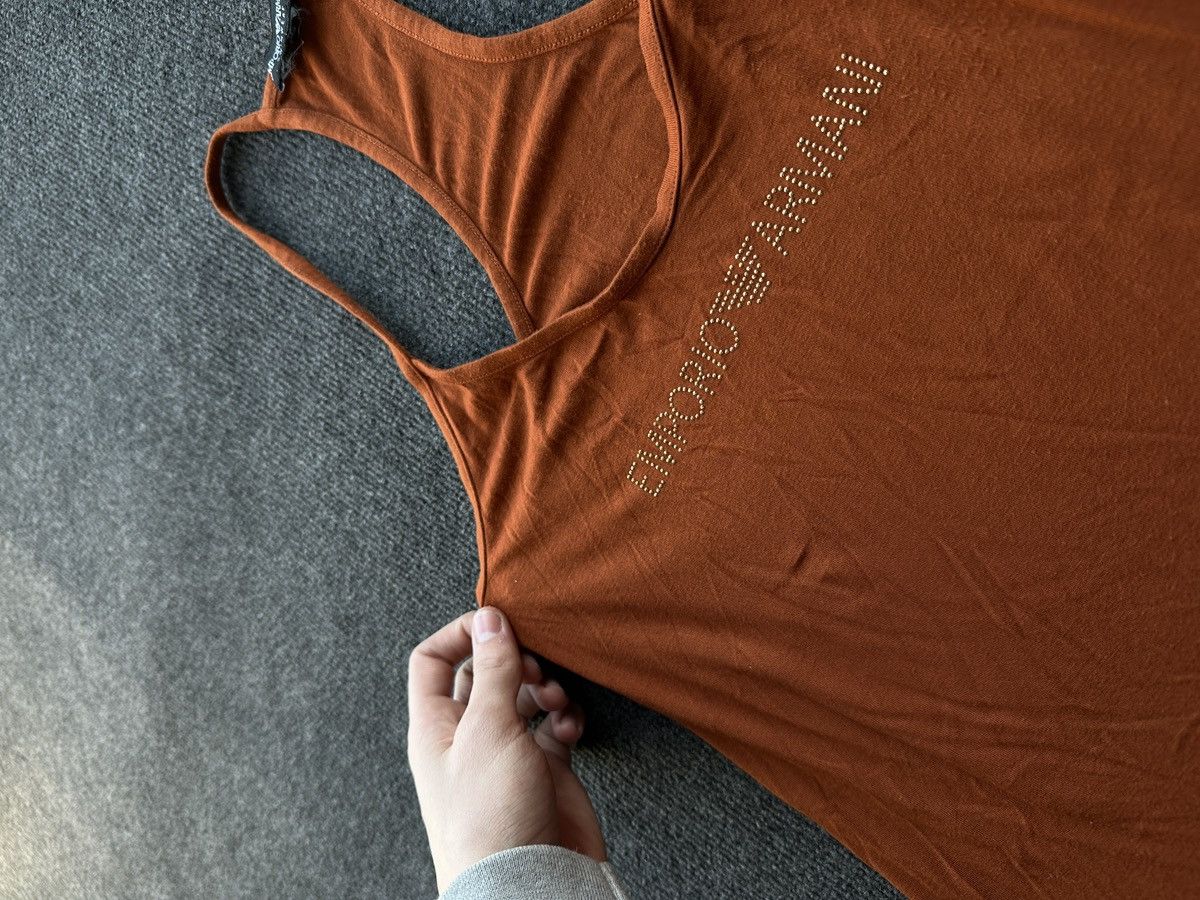 Armani 🚨EMPORIO ARMANI BIG LOGO CENTRE LOGO LUXURY tank top Size M / US 6-8 / IT 42-44 - 4 Thumbnail