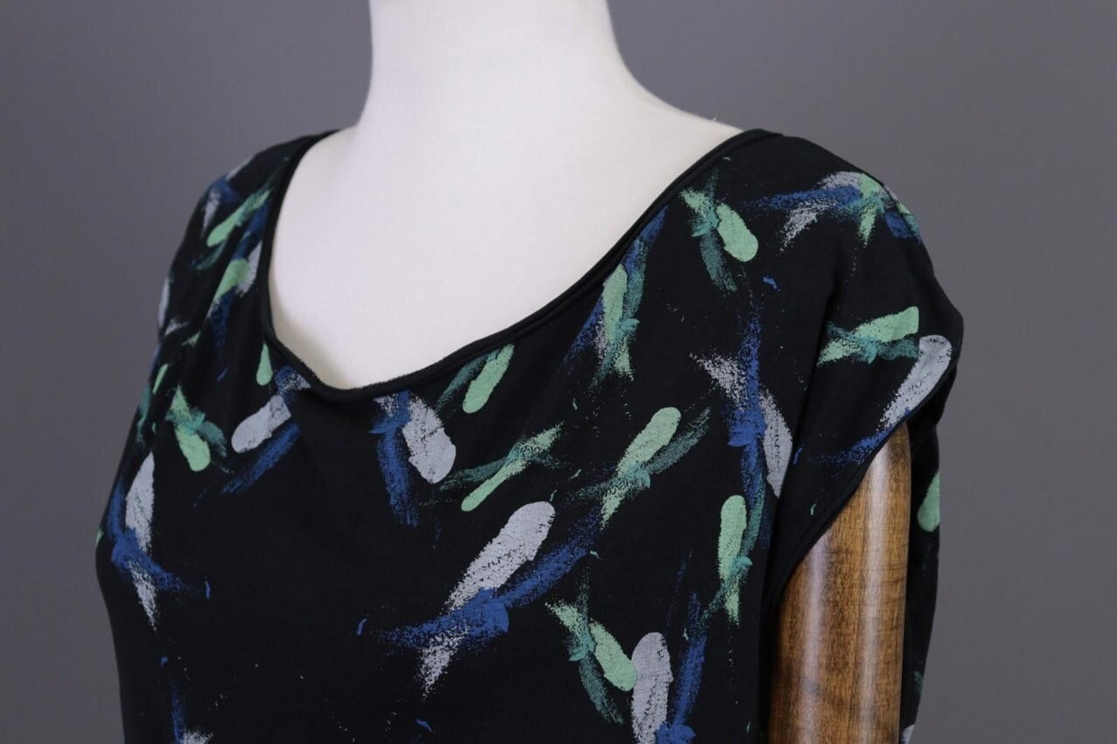 Designer Cop Copine Antibes Graffiti Summer Tunic Top Shirt Size L Size L / US 10 / IT 46 - 10 Thumbnail