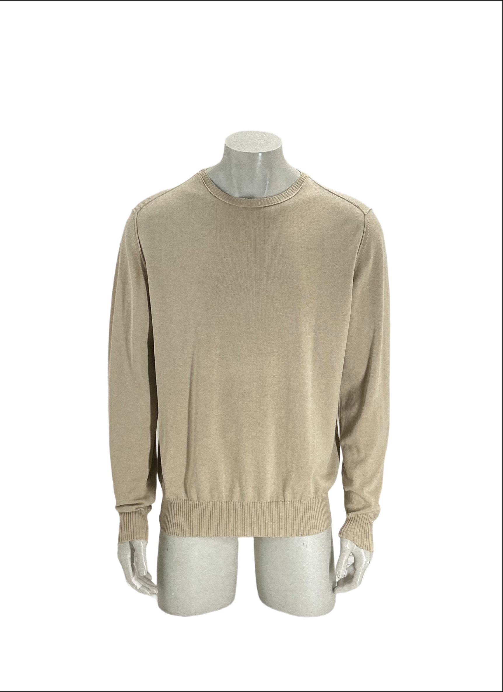 C.P. Company CP Company Beige Fine Gauge Cotton Crew Neck Knitwear SIZE 7 Size US XXL / EU 58 / 5 - 1 Thumbnail