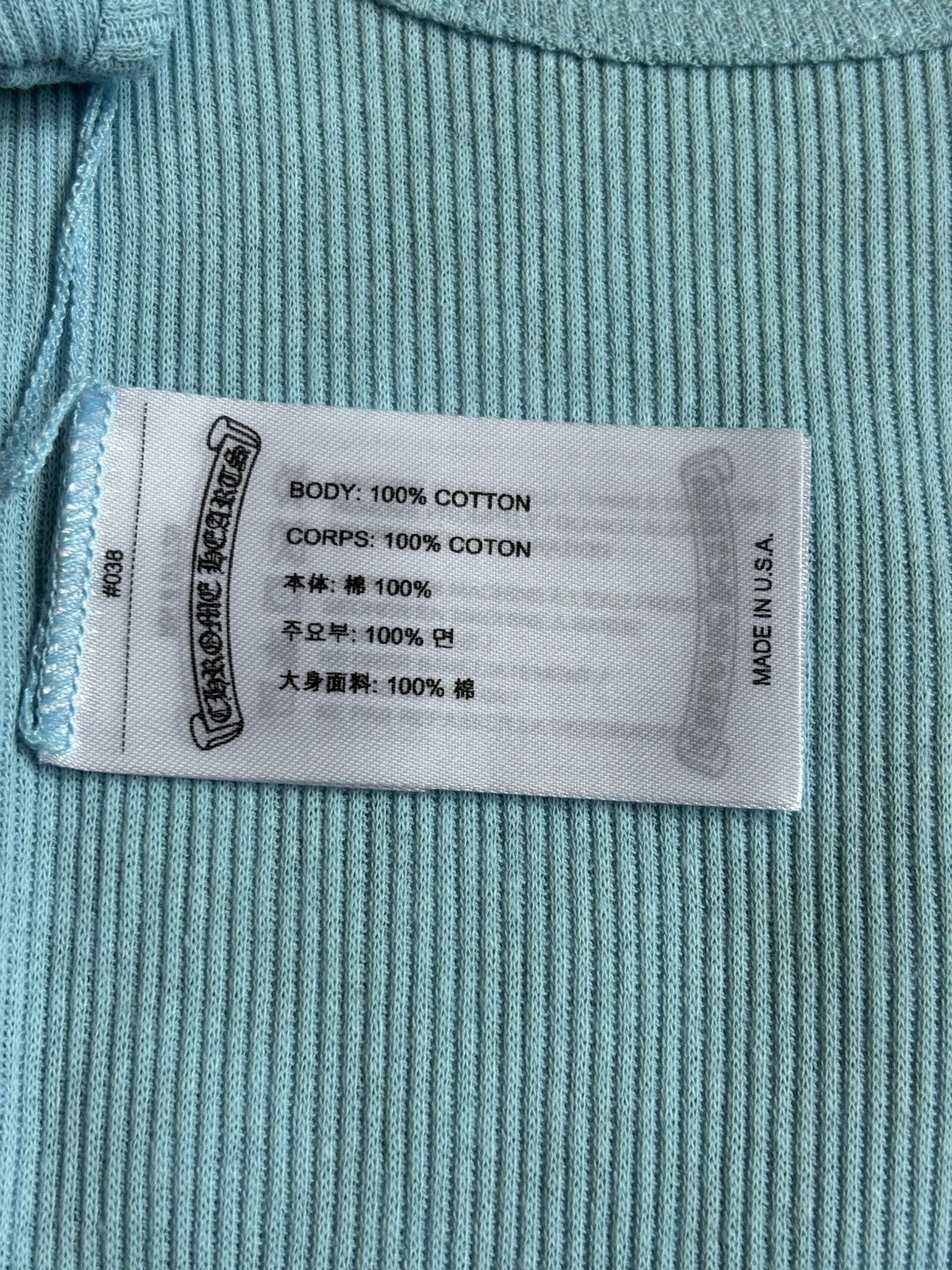 Chrome Hearts Chrome Hearts Blue Horsehoe Tank Top Size US S / EU 44-46 / 1 - 7 Thumbnail