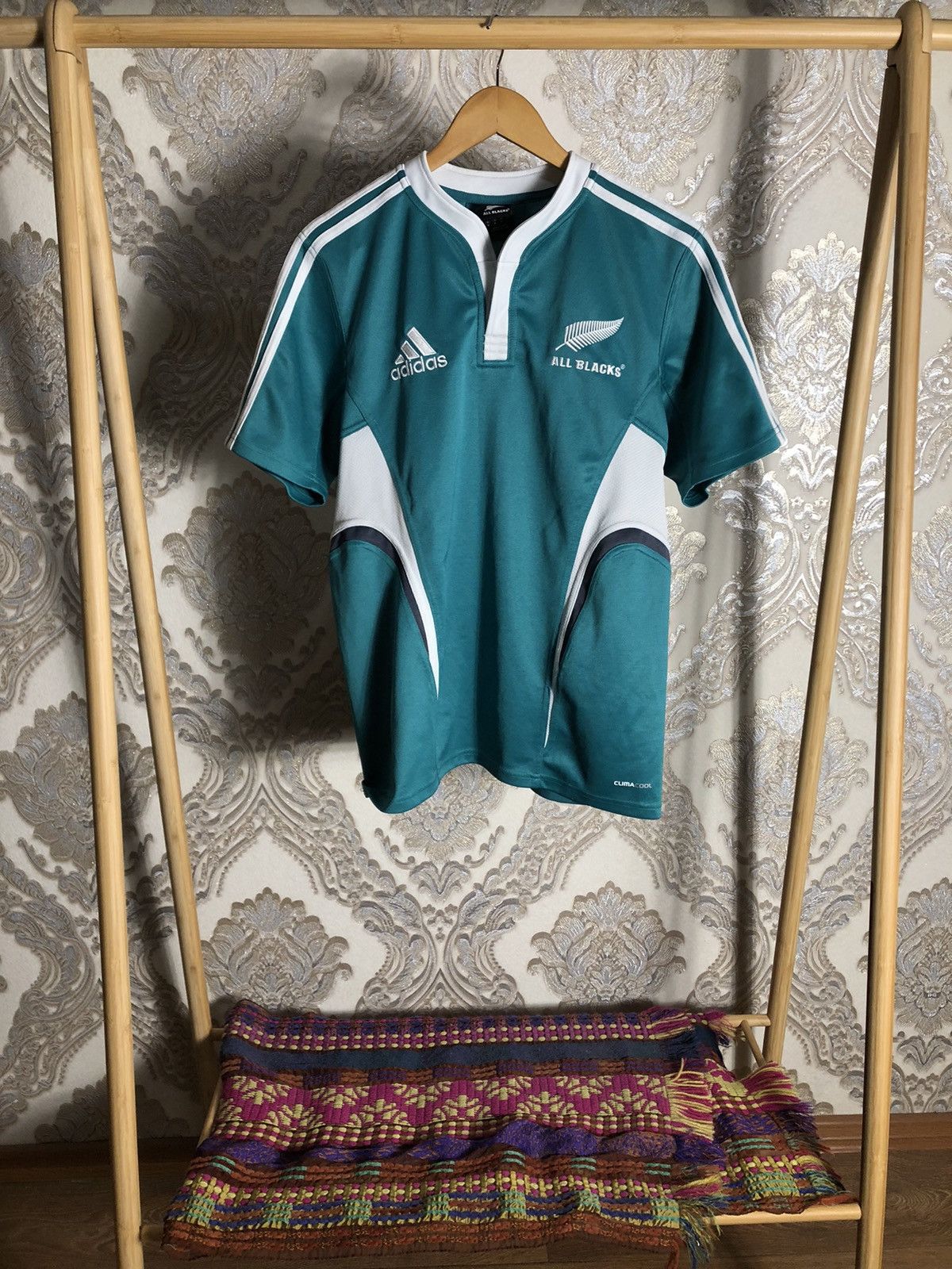 Adidas VINTAGE ADIDAS NEW ZEALAND ALL BLACKS RUGBY JERSEY RETRO 90s Size US M / EU 48-50 / 2 - 1 Thumbnail