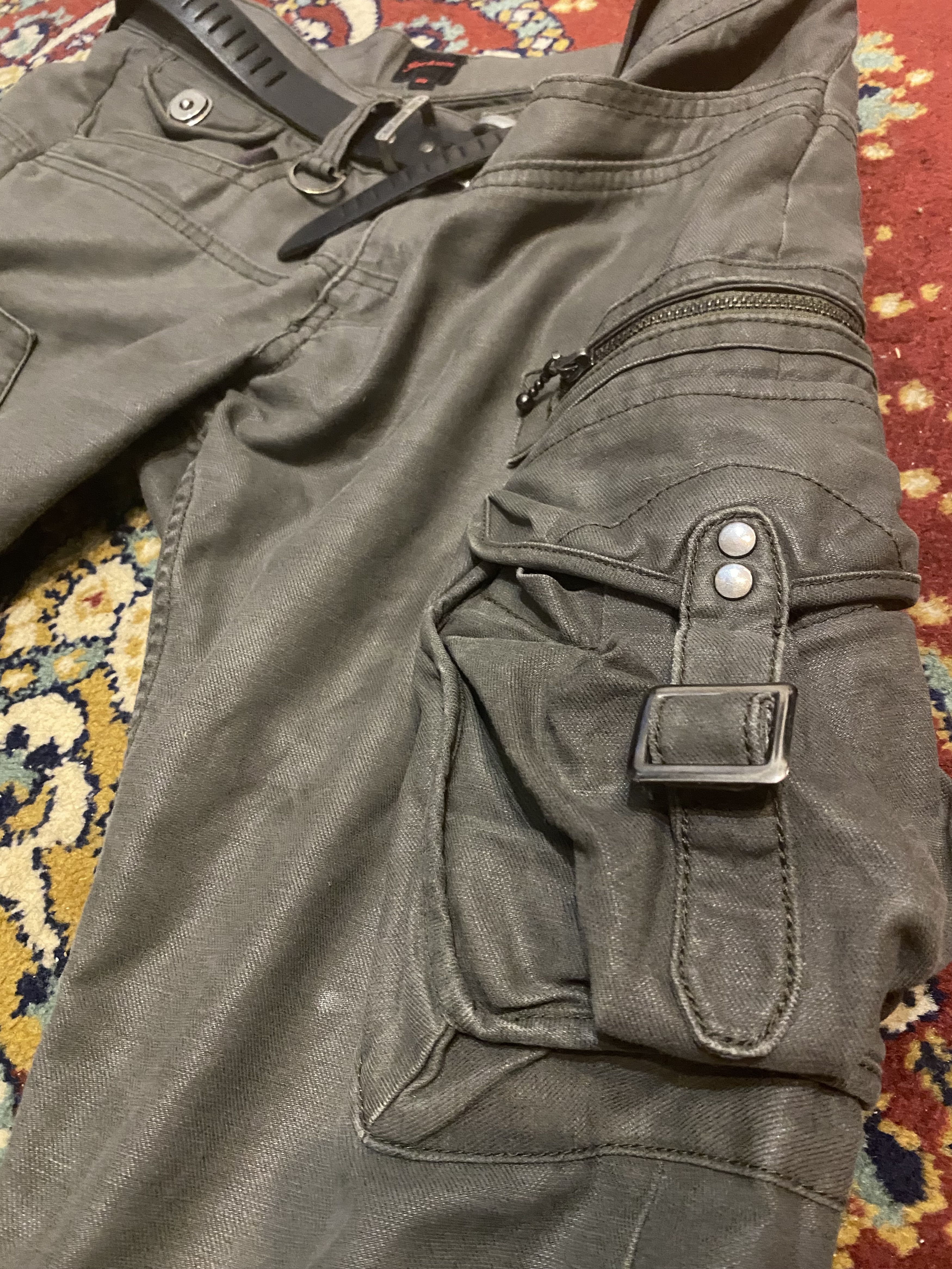 If Six Was Nine Jackrose Waxed semi flared pants Size US 29 - 5 Thumbnail