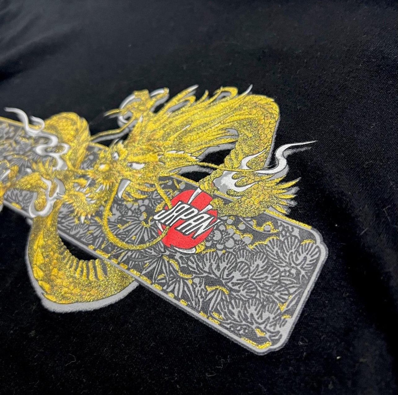 Japanese Brand MUSAC JAPAN DRAGON BLACK TEE Size US M / EU 48-50 / 2 - 3 Thumbnail