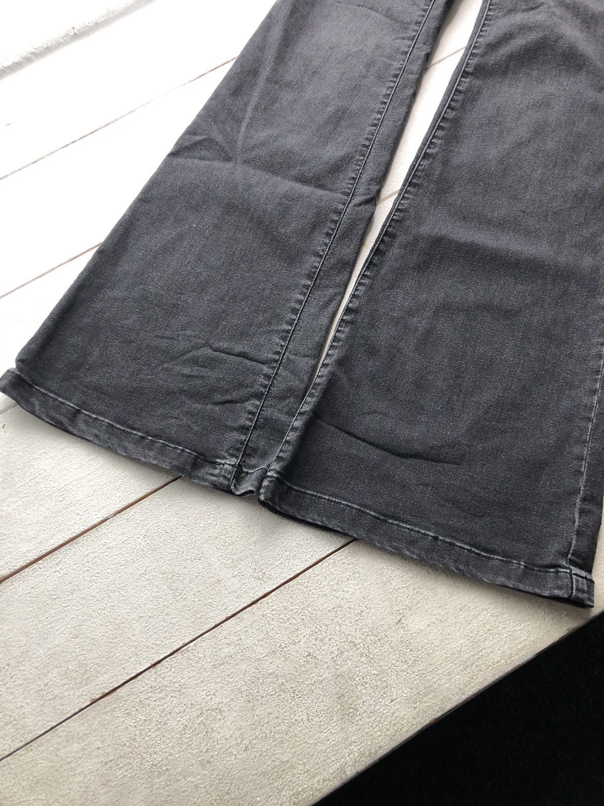 If Six Was Nine NAF NAF Vintage Bell Bottom Y2K Opium Gothic Pants Size 32" / US 10 / IT 46 - 3 Thumbnail
