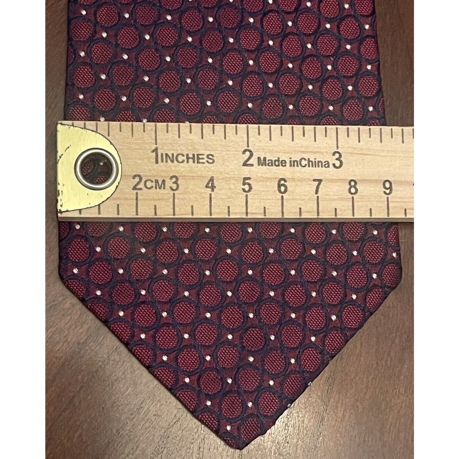Tommy Hilfiger Tommy Hilfiger Burgundy Blue 100% Imported Silk Made In USA Size ONE SIZE - 4 Thumbnail
