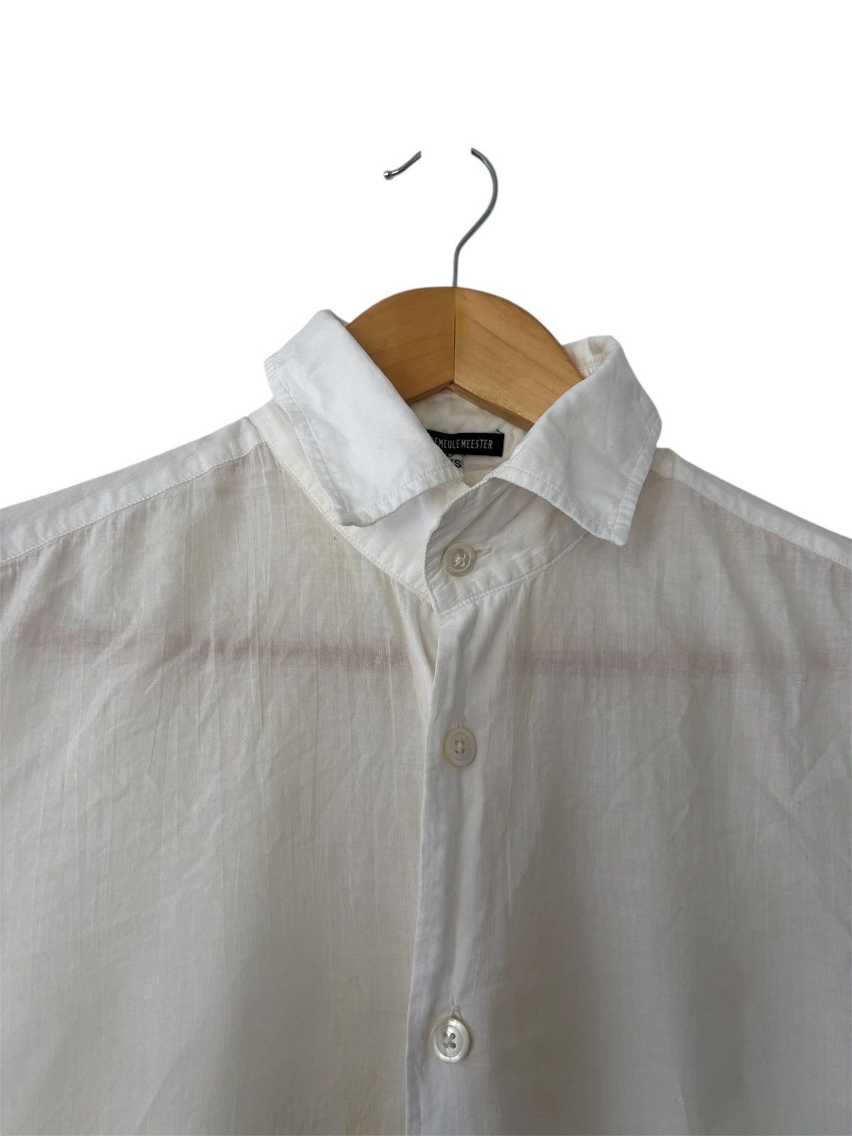 Ann Demeulemeester Ann Demeulemeester High Collar Shirt Size US XXS / EU 40 - 4 Thumbnail
