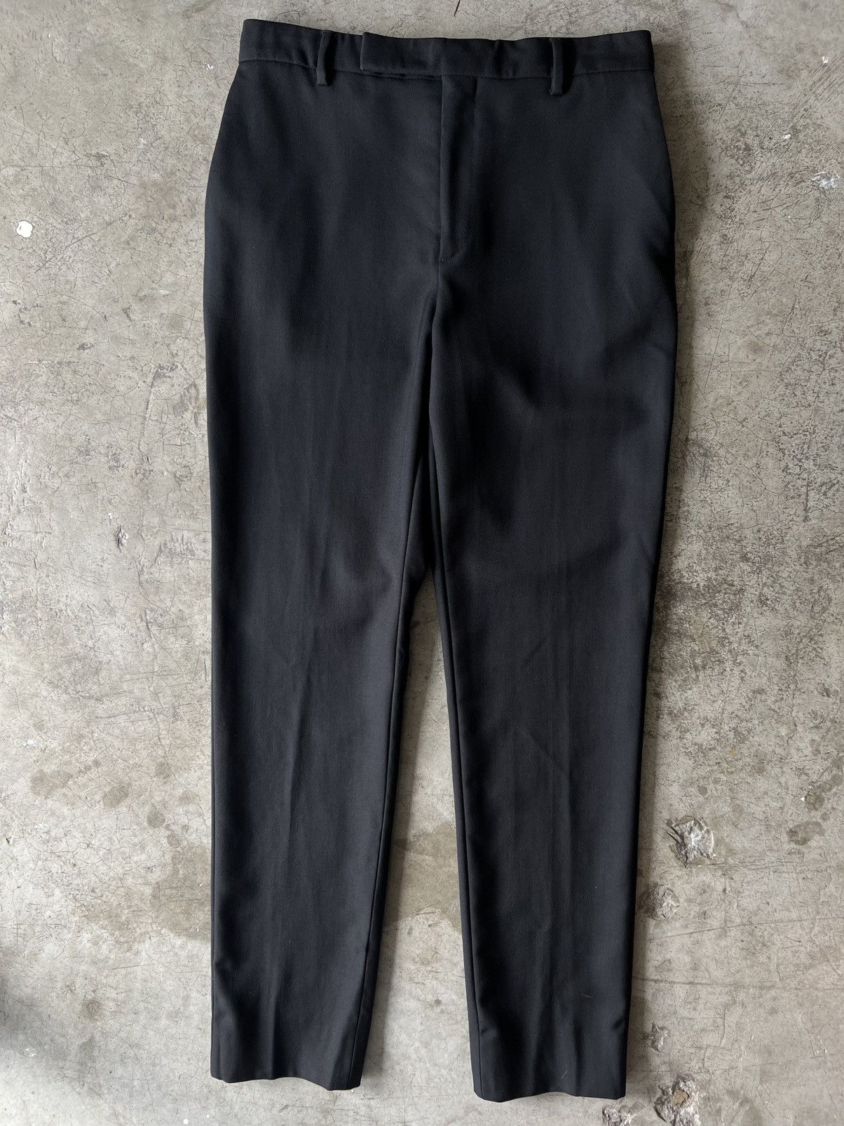 Celine Celine - Hedi Slimane S/S19 Wool Front Band Trouser Size 28" / US 6 / IT 42 - 2 Thumbnail