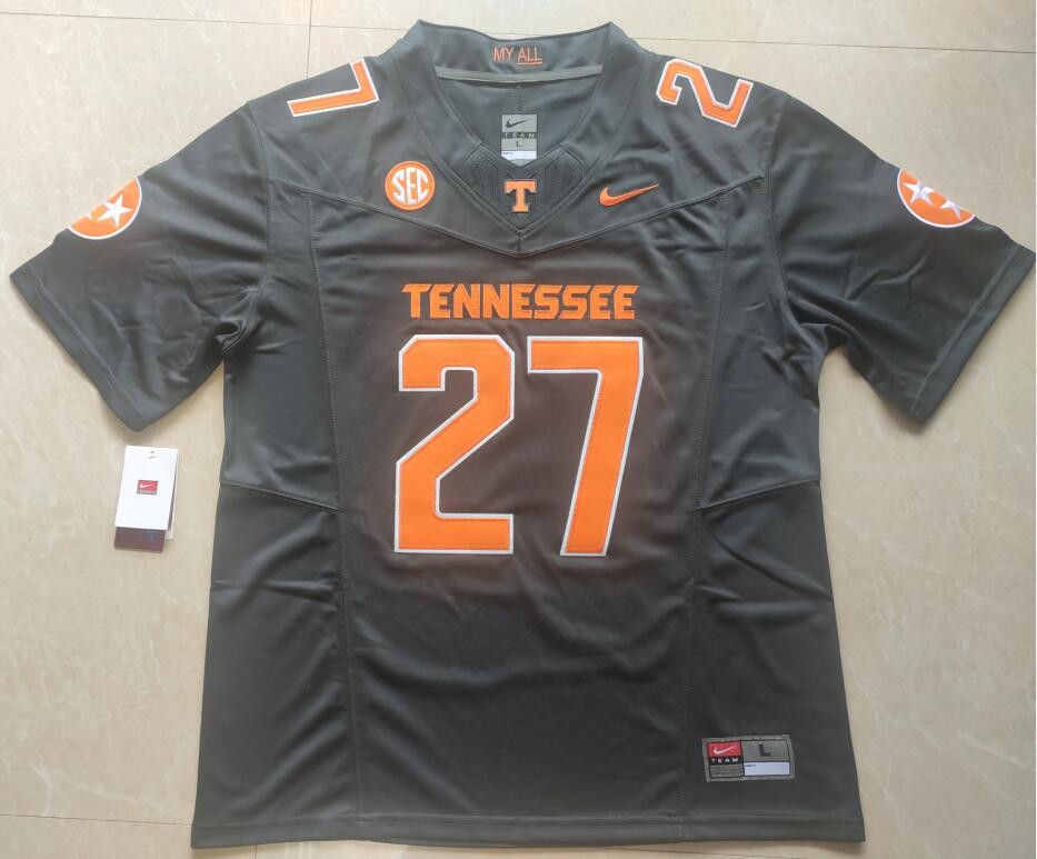 Other Men's Tennessee Volunteers #27 James Pearce Jr. Grey Jerseys Size US M / EU 48-50 / 2 - 3 Thumbnail