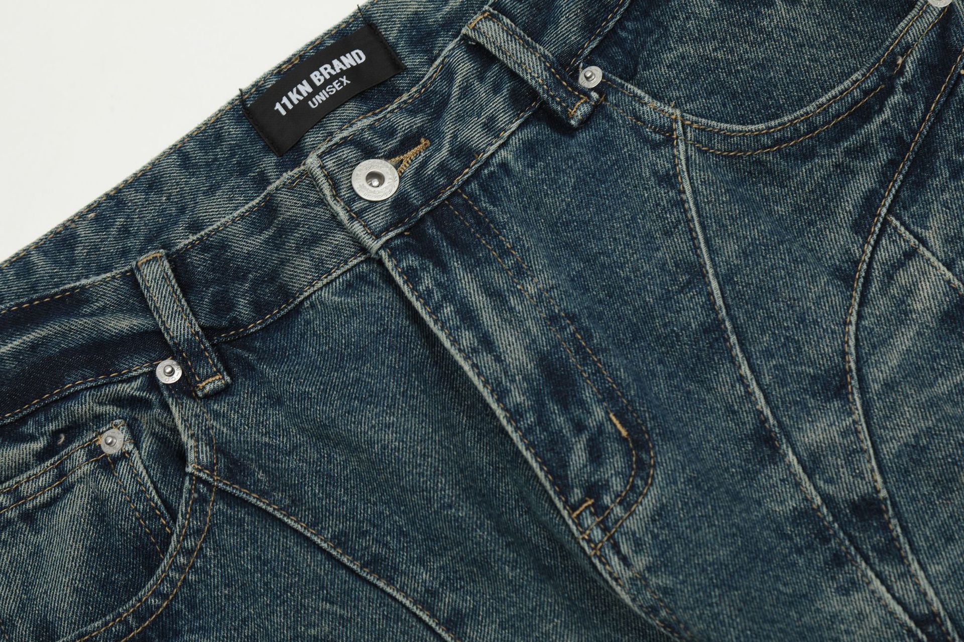 Japanese Brand × Jean High street cut casual wide leg slightly flared jeans Size US 32 / EU 48 - 4 Thumbnail