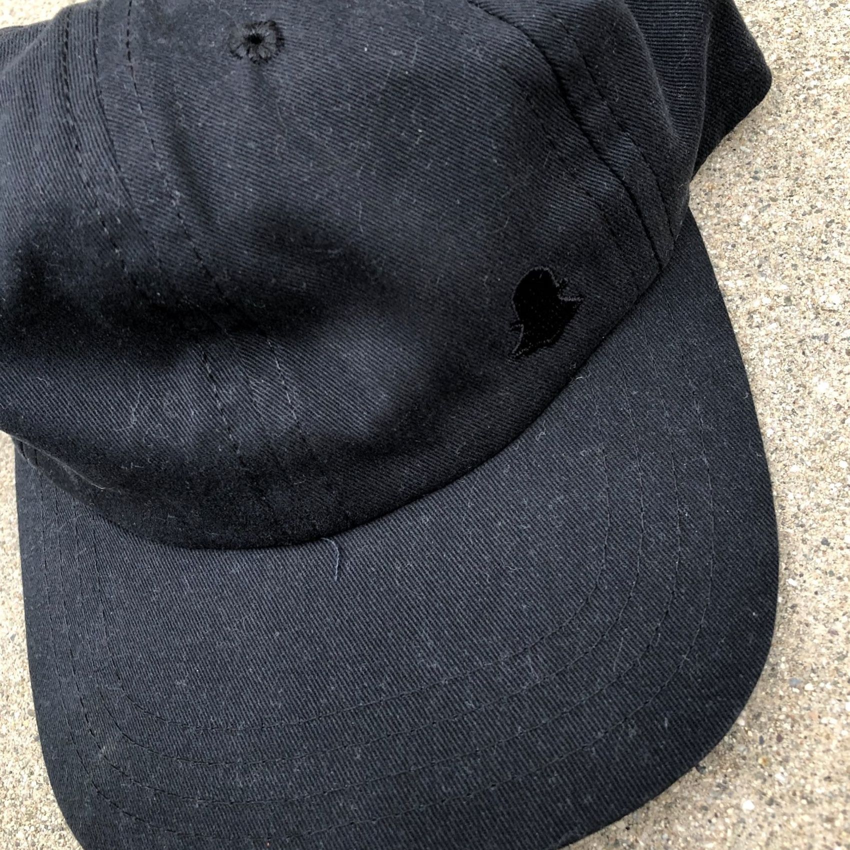 Vintage SNAPCHAT Strapback Baseball Hat Men's One Size Black Adjustable Cap Low Profile Size ONE SIZE - 2 Thumbnail