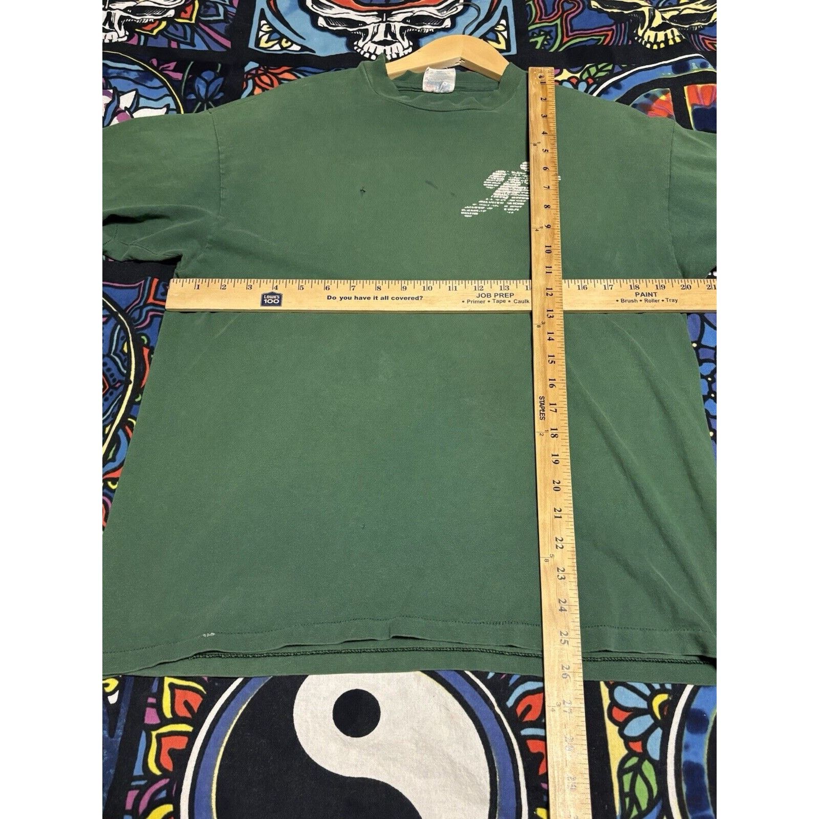 Other vintage shredded faded single stitched 80s green L shirt Size US L / EU 52-54 / 3 - 3 Thumbnail