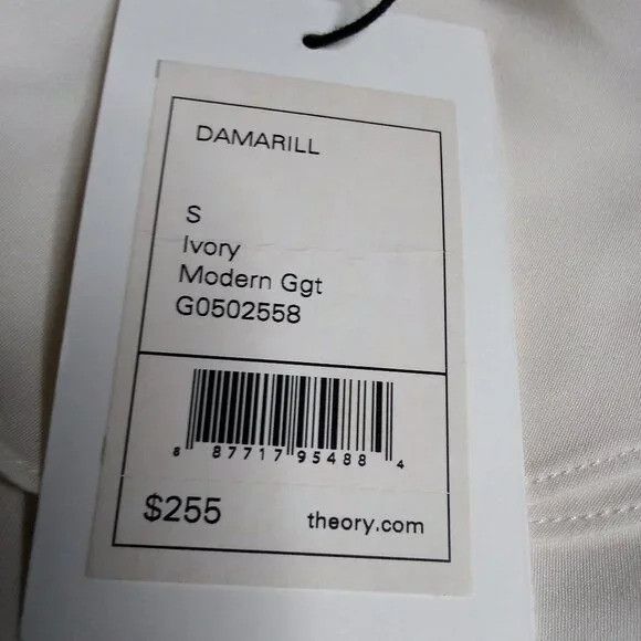 Theory NWT Theory Damarill Ivory Modern Ggt Silk Top Sleeveless Size S / US 4 / IT 40 - 3 Thumbnail