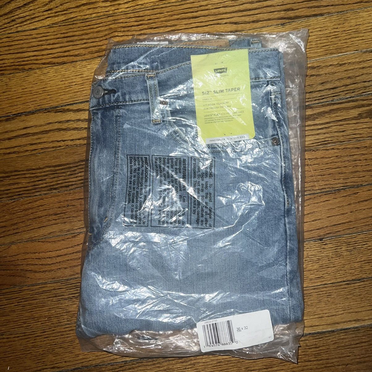 Levi's Brand New Levi’s 512 Slim Taper Fit Light Blue Size: 36X32 Size US 36 / EU 52 - 2 Thumbnail