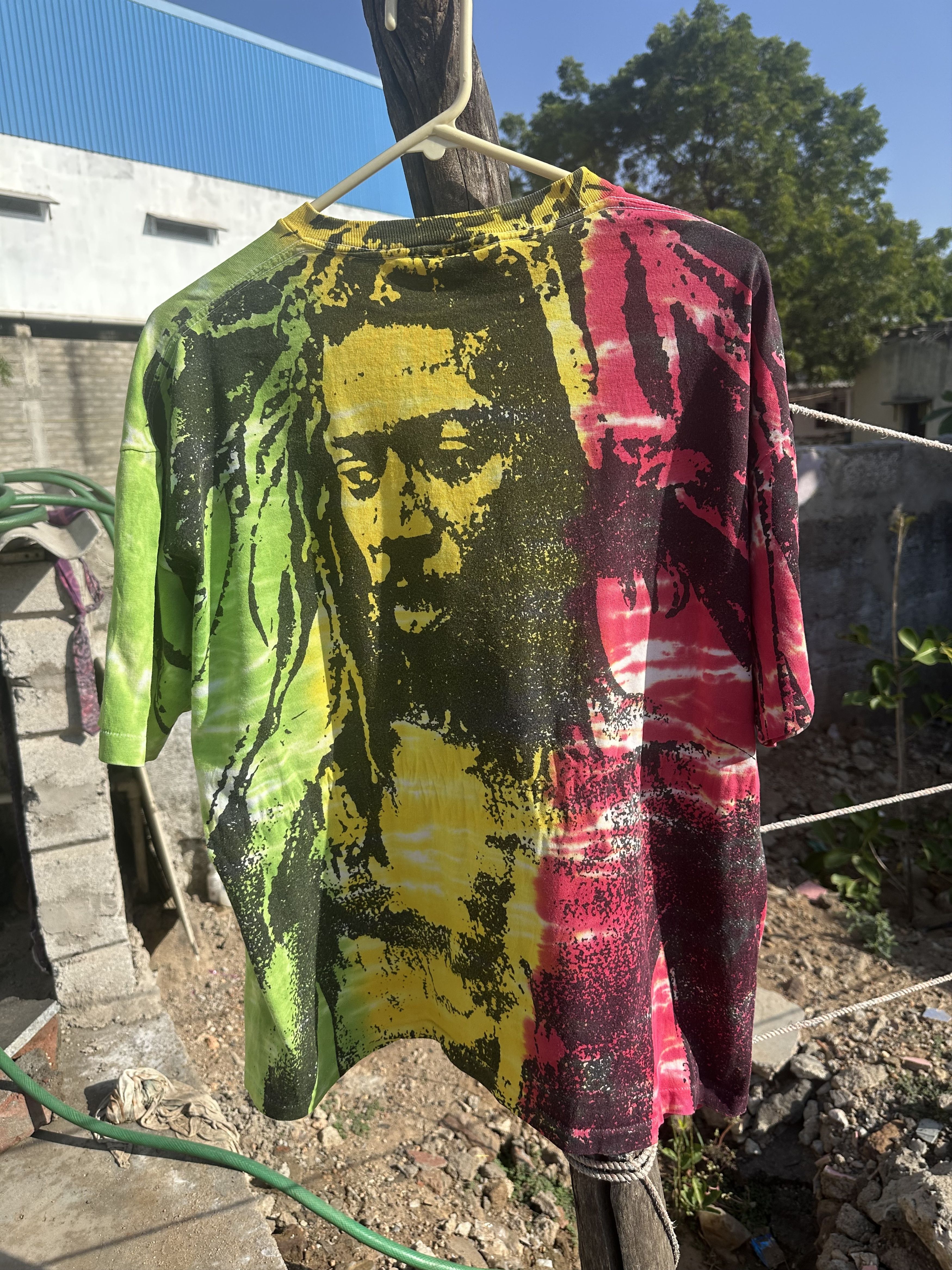 Bob Marley Vintage 90s Jamaican Style Tie-Dye Rasta Tee Size US XL / EU 56 / 4 - 8 Thumbnail