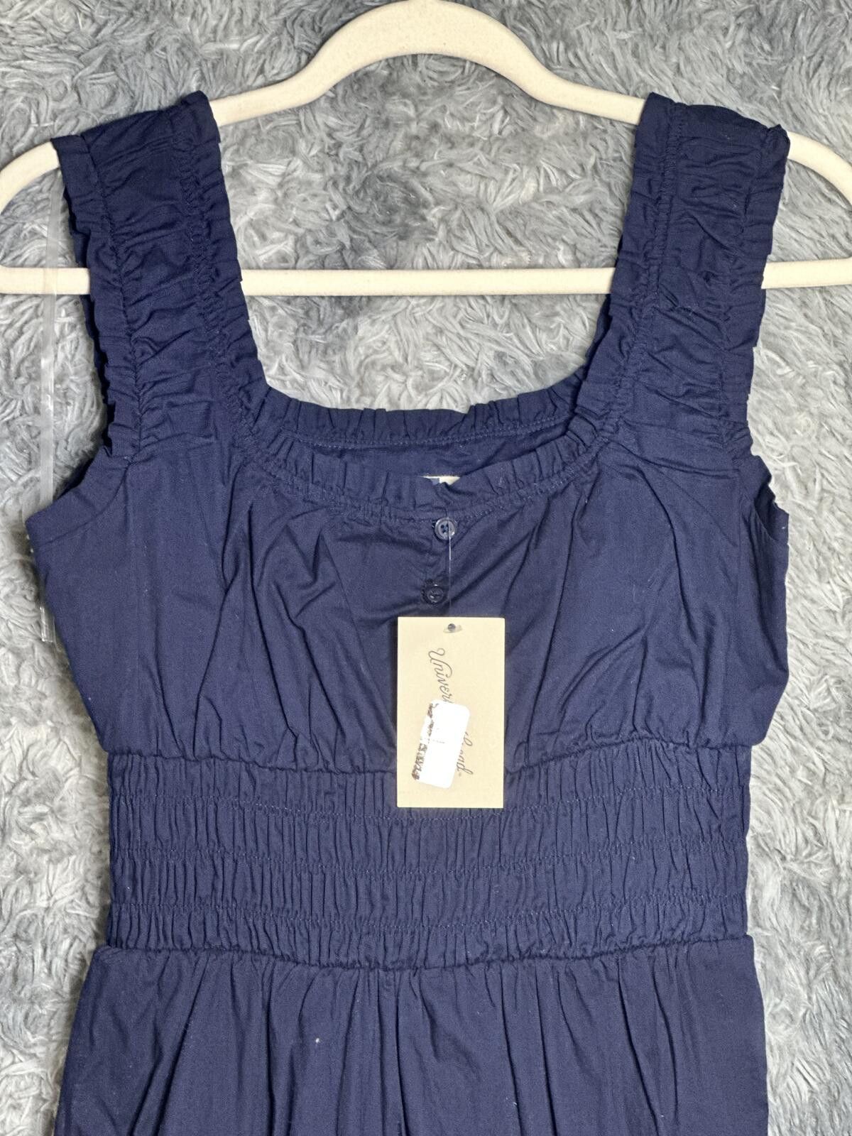 Other Navy Blue Sleeveless Maxi Dress with Smocked Waist Size XS / US 0-2 / IT 36-38 - 2 Thumbnail