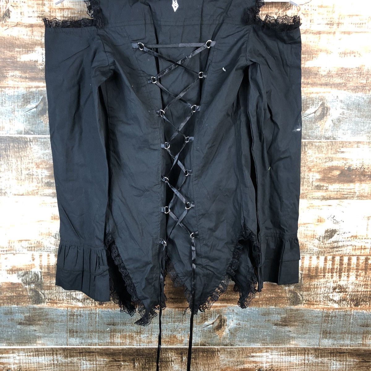 AC/DC Ac Dc Ray seditonaries punk ripped Black #A2550 Size S / US 4 / IT 40 - 15 Thumbnail