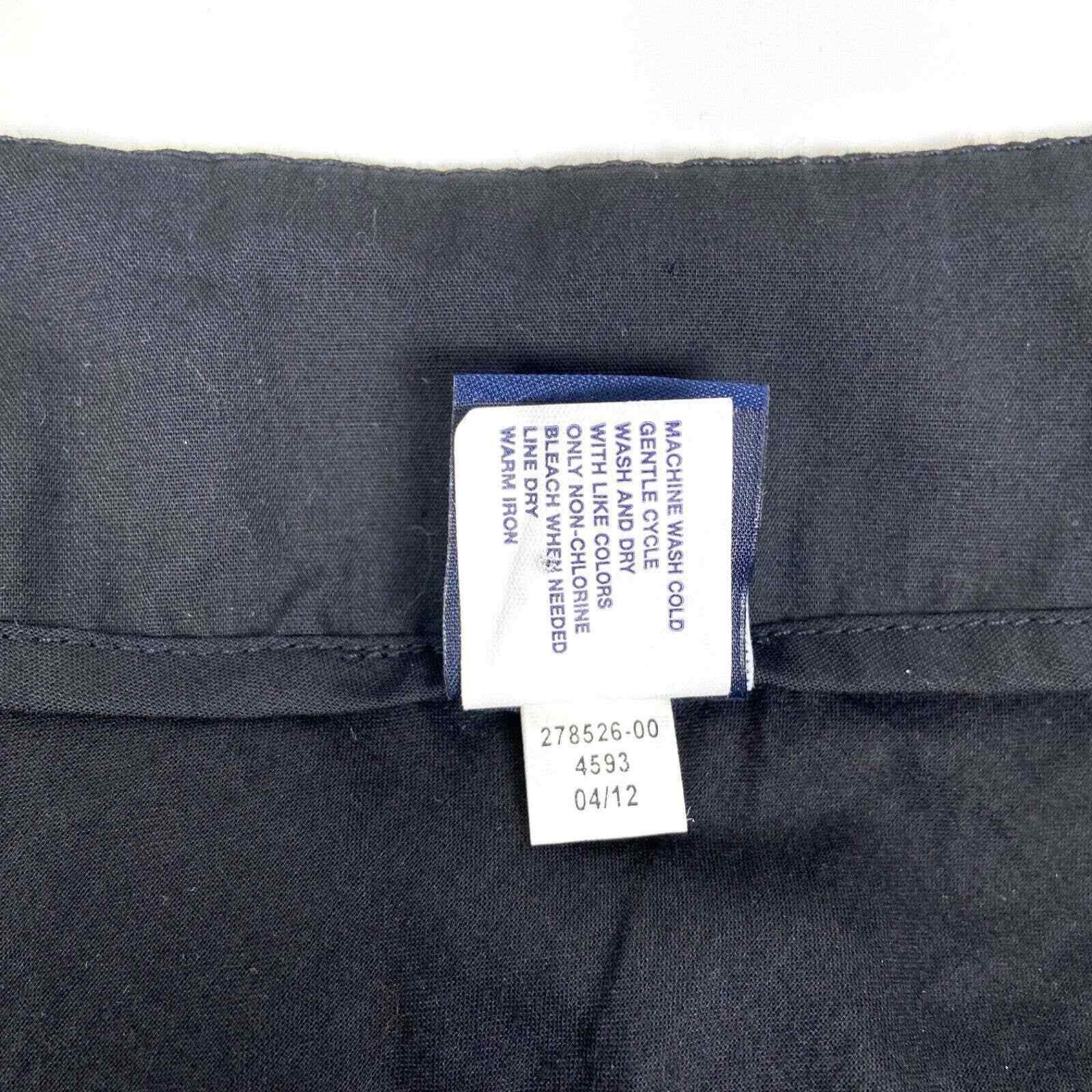 Gap GAP A-Line Skirt Knee Length Floral Eyelet Black Cotton 4 Size 27" / US 4 / IT 40 - 4 Thumbnail