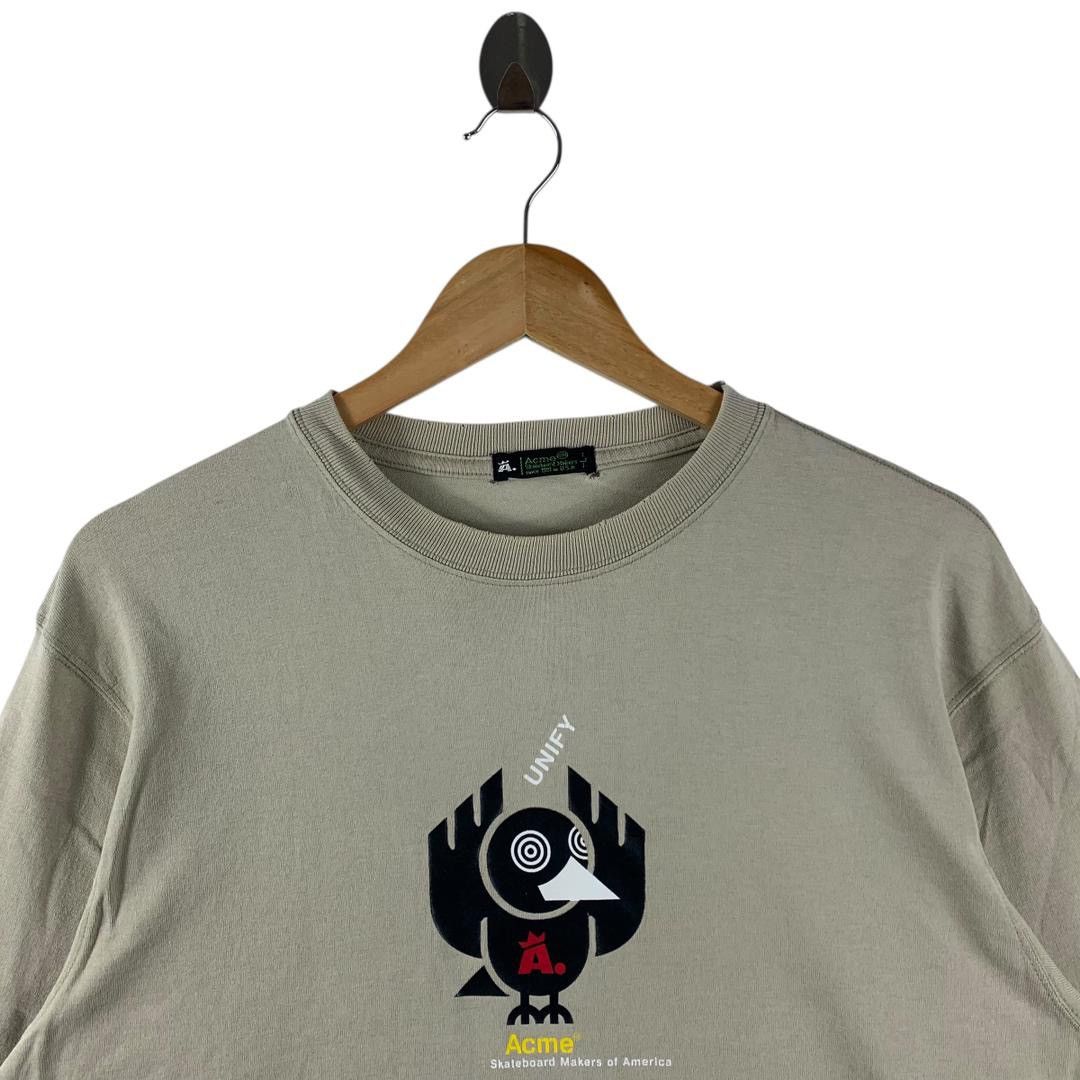 Acme Clothing × Vintage Vintage ACME SKATEBOARDS distressed long sleeve tee Size US M / EU 48-50 / 2 - 2 Thumbnail