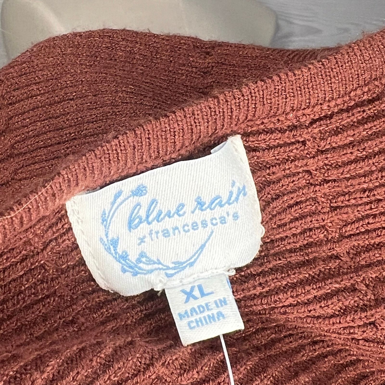 Other Blue Rain/Francesca's chestnut knit dolman sweater Size XL Size XL / US 12-14 / IT 48-50 - 7 Thumbnail