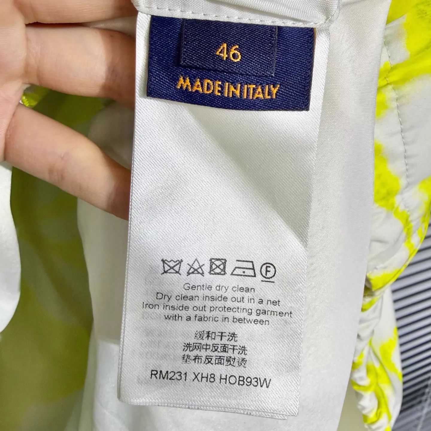 Louis Vuitton LV 24SS Monogram Tie-Dye Lemon Yellow Hooded Jacket 46 Size US S / EU 44-46 / 1 - 6 Thumbnail