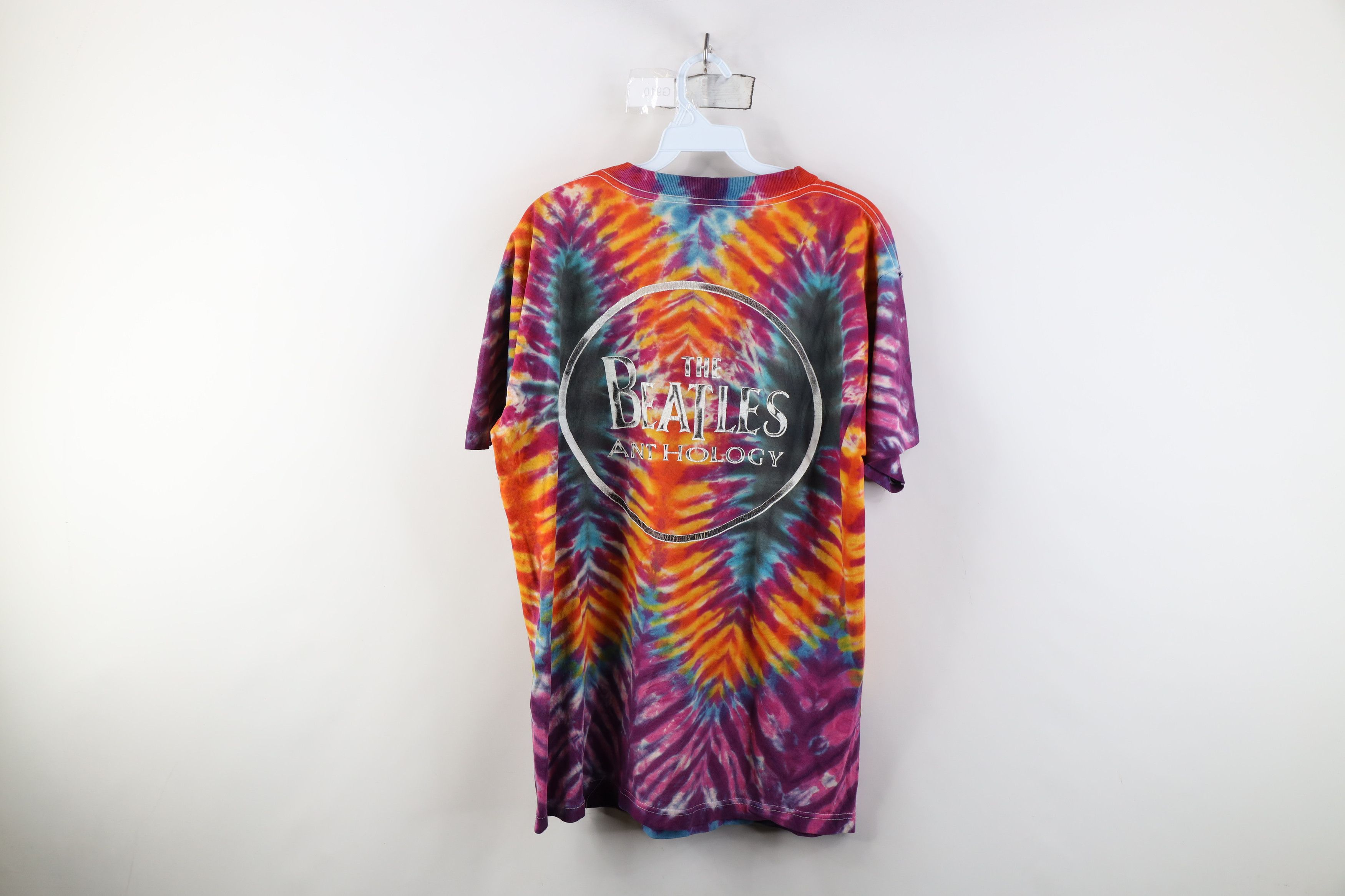 Vintage Vintage 90s Tie Dye The Beatles Anthology Band T-Shirt USA Size US L / EU 52-54 / 3 - 12 Thumbnail