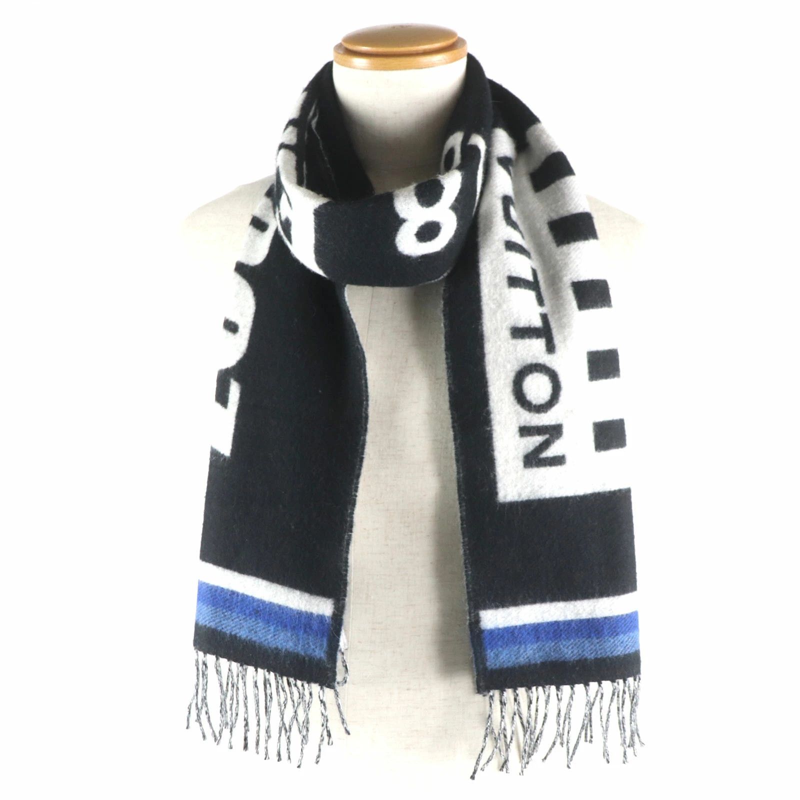 Louis Vuitton Louis Vuitton M73439 Echarpe LV Forward Wool Cashmere Fringe Size ONE SIZE - 2 Thumbnail