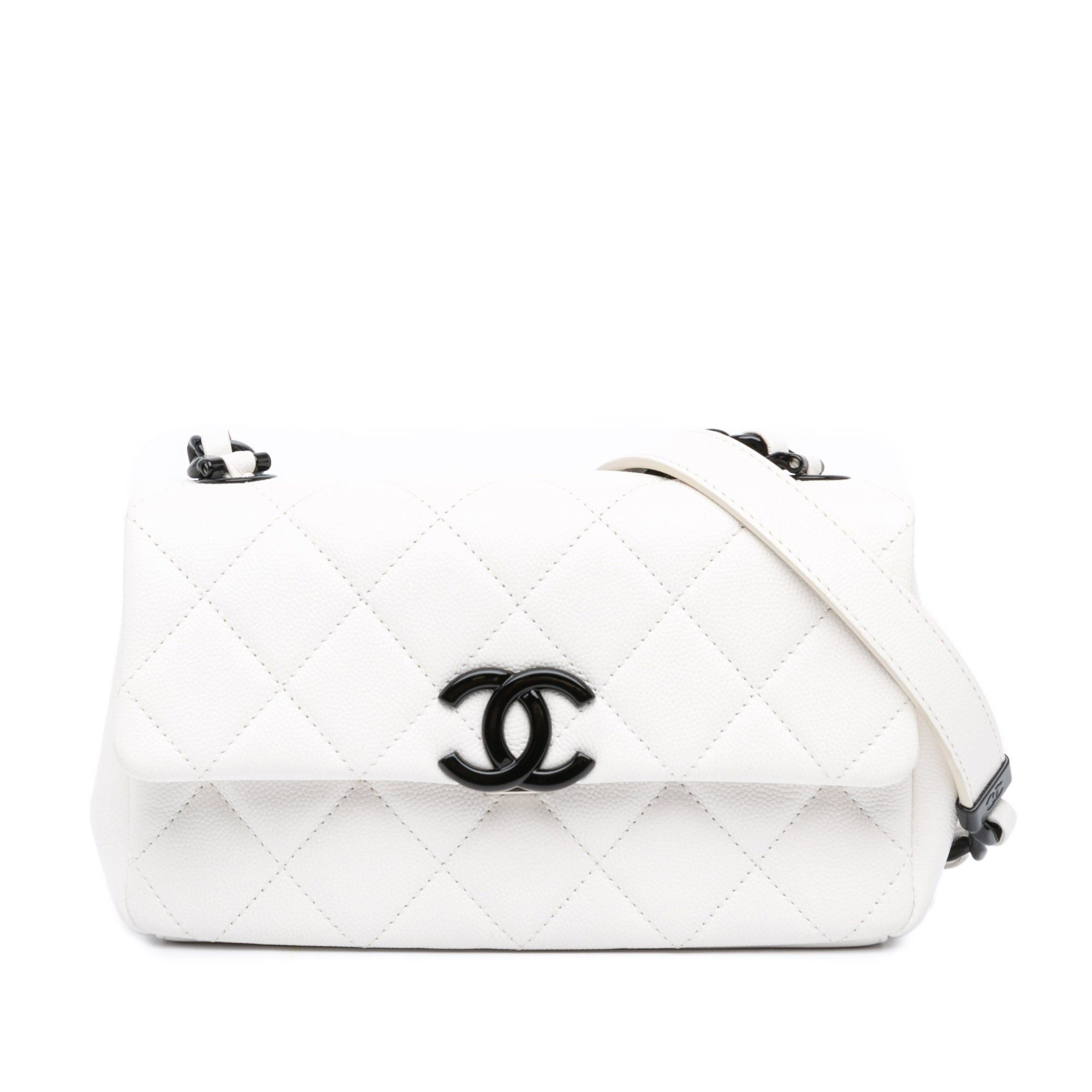 Chanel Small Quilted Caviar My Everything Flap White