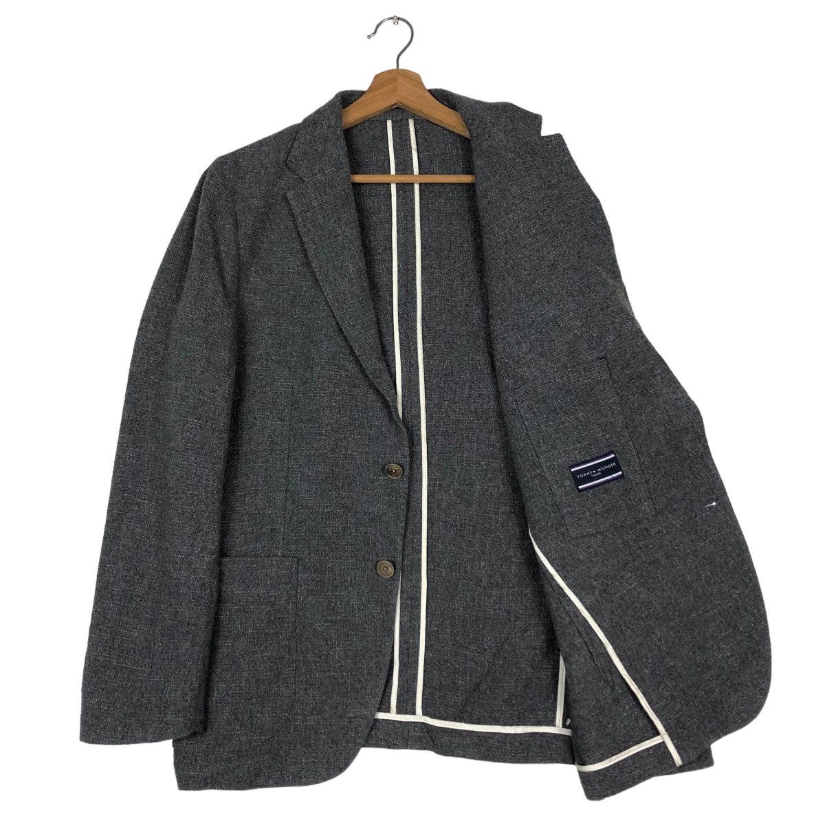 Japanese Brand 🔥Vintage Wool Work Jacket Tommy Hilfiger Issey Miyake Size US M / EU 48-50 / 2 - 11 Thumbnail
