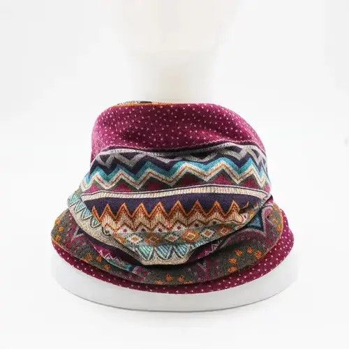 Other Hip Hop Floral Winter Cap Beanie Headdress Size ONE SIZE - 3 Thumbnail