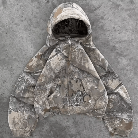Other Y2K Retro Zip Up Hoodie Camouflage Pattern Size US M / EU 48-50 / 2 - 1 Preview