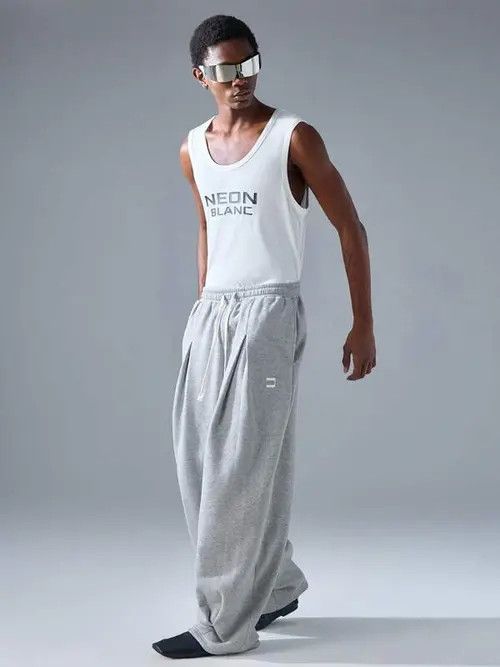 Japanese Brand × Vintage BAGGY Loose Y2K Sweatpants Size US 30 / EU 46 - 1 Thumbnail