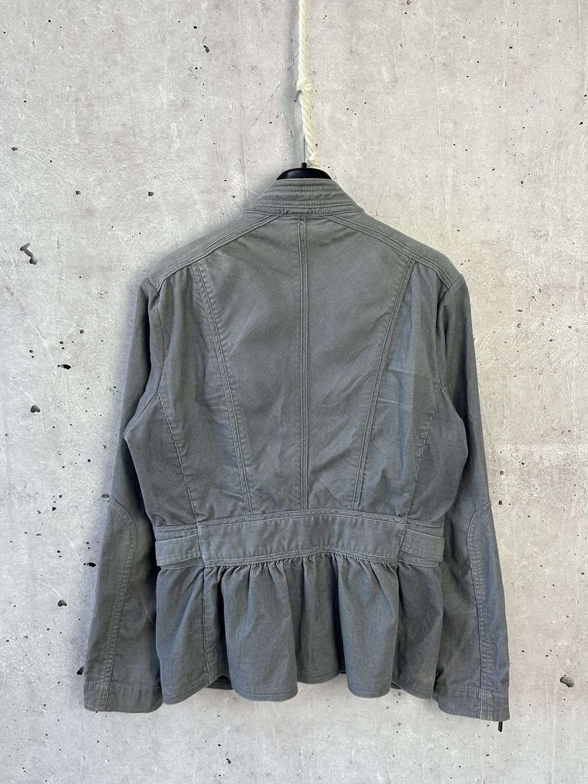 John Richmond × Vintage Vintage John Richmond Corduroy Grey Jacket Size L / US 10 / IT 46 - 6 Thumbnail